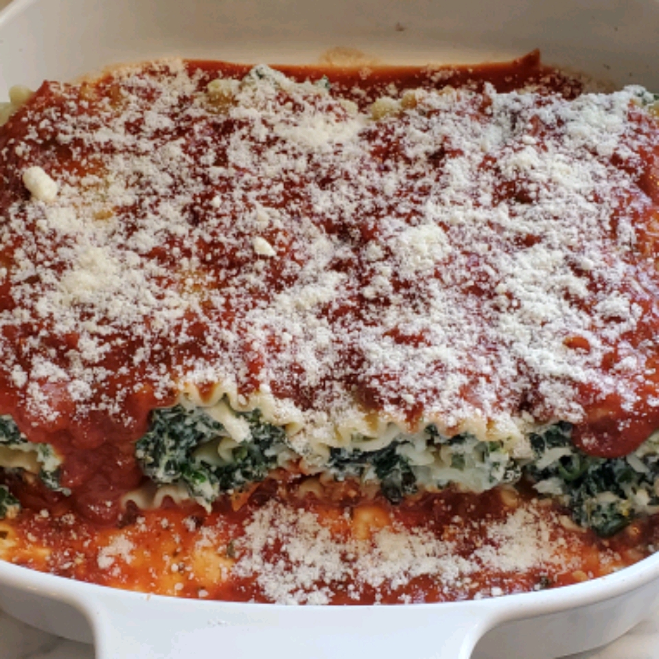 Spinach Lasagna Roll Ups 