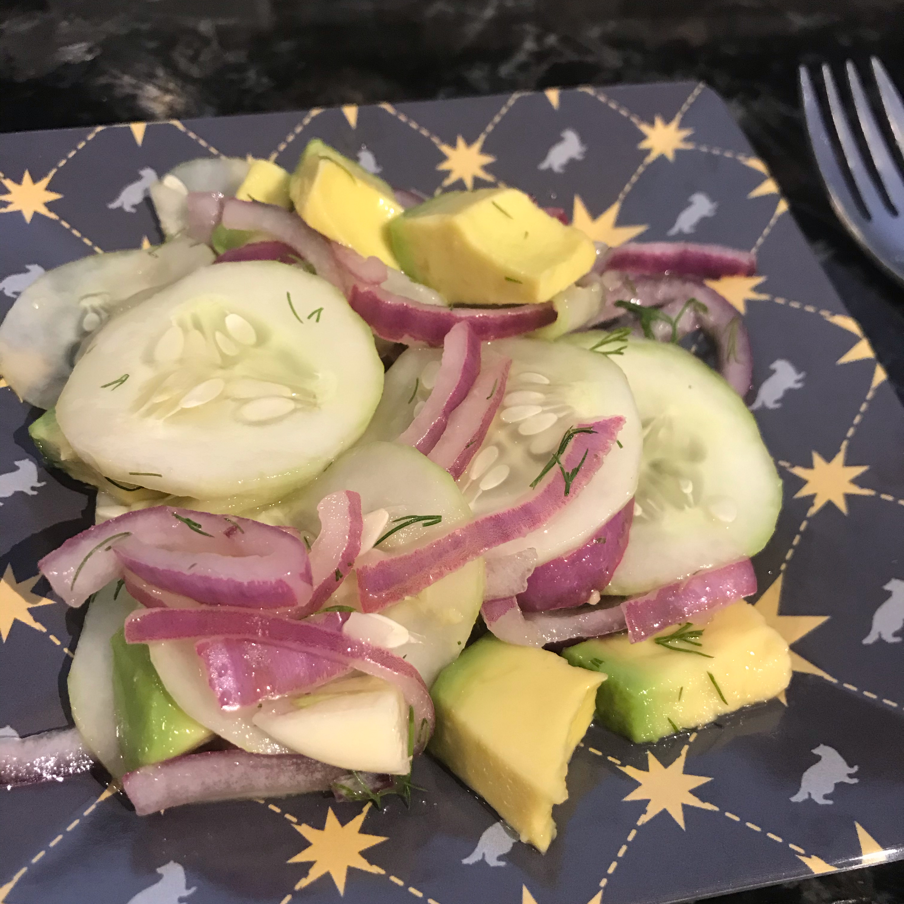 Cucumber Avocado Salad 