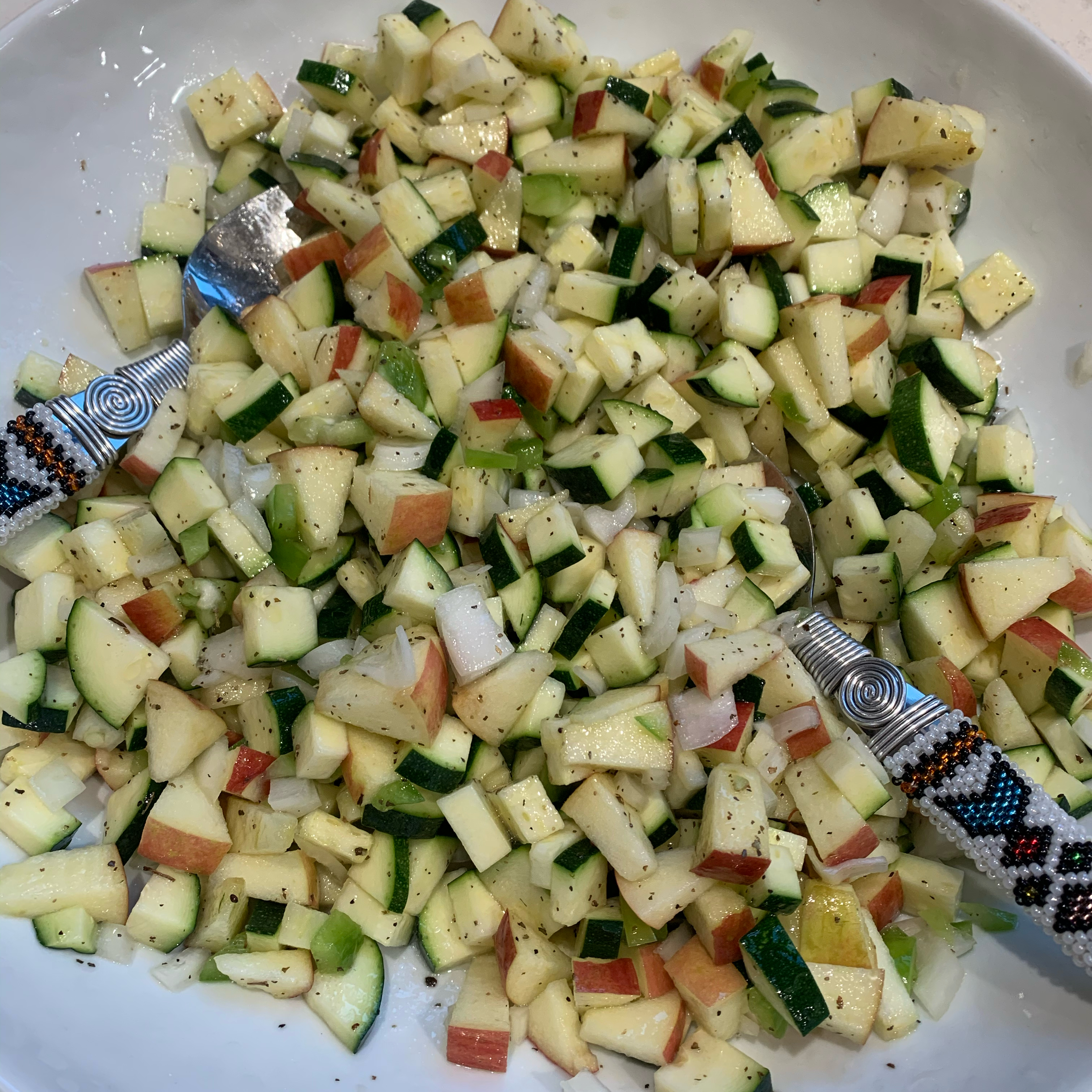 Apple and Zucchini Salad 