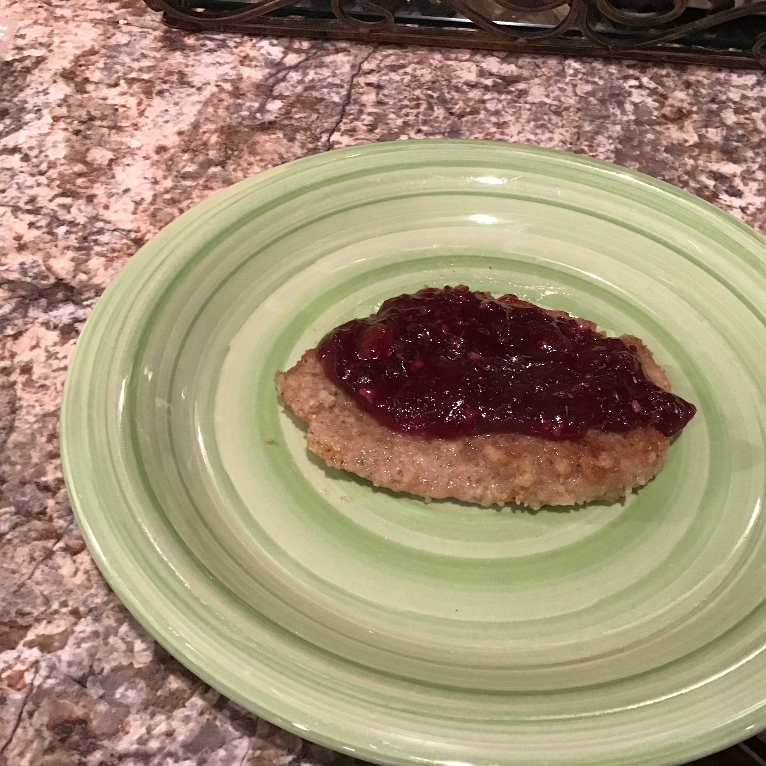 Pork Cutlets with Cranberry Wine Sauce Tom