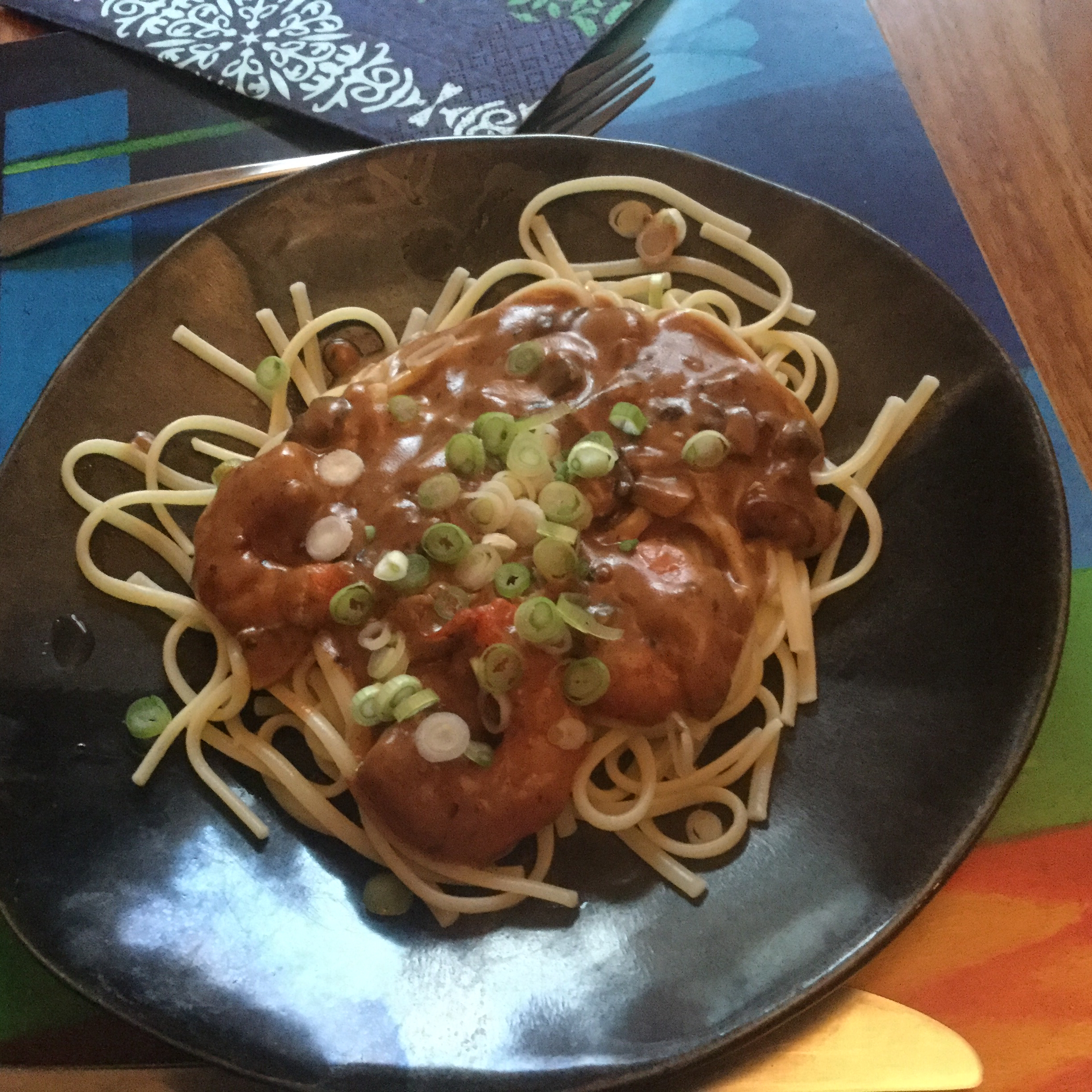 Cajun Shrimp Pasta with Alfredo Sauce Judes