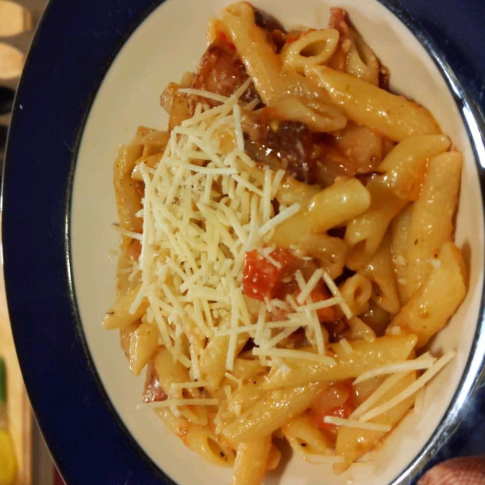 Bacon and Parmesan Penne Pasta 