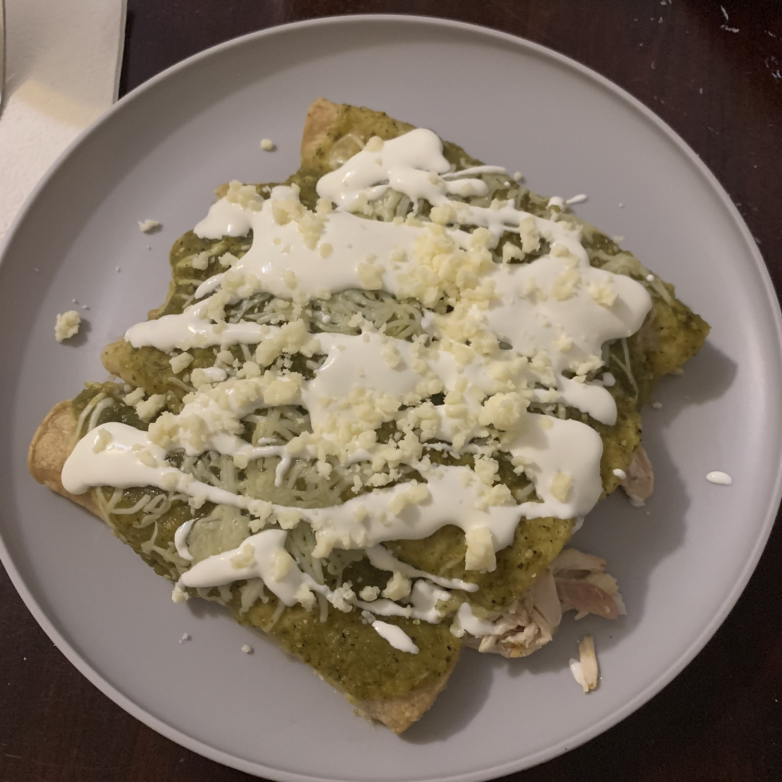 Enchiladas Verdes 