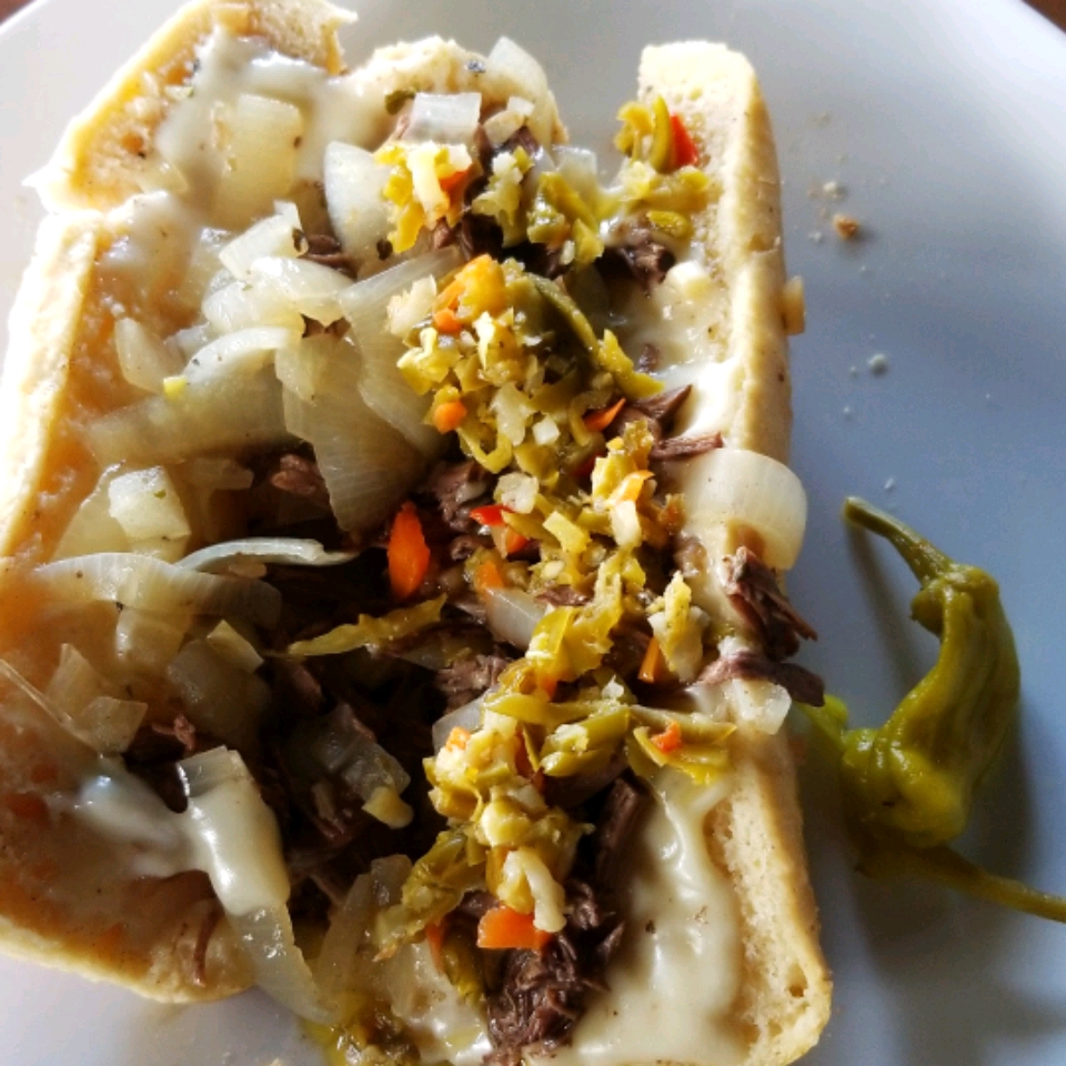 Slow Cooker Italian Beef for Sandwiches 