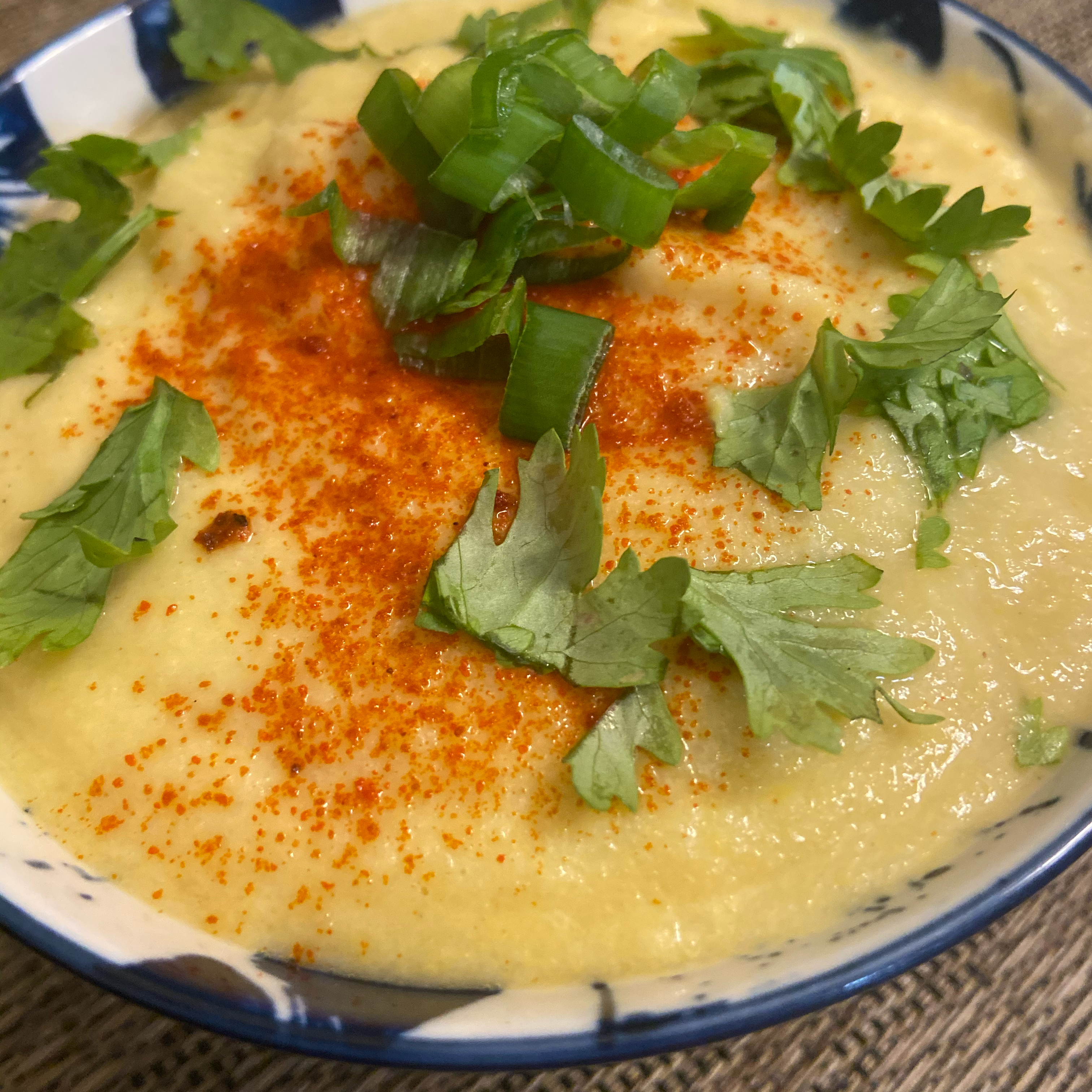 Chilled Corn Cauliflower Soup 