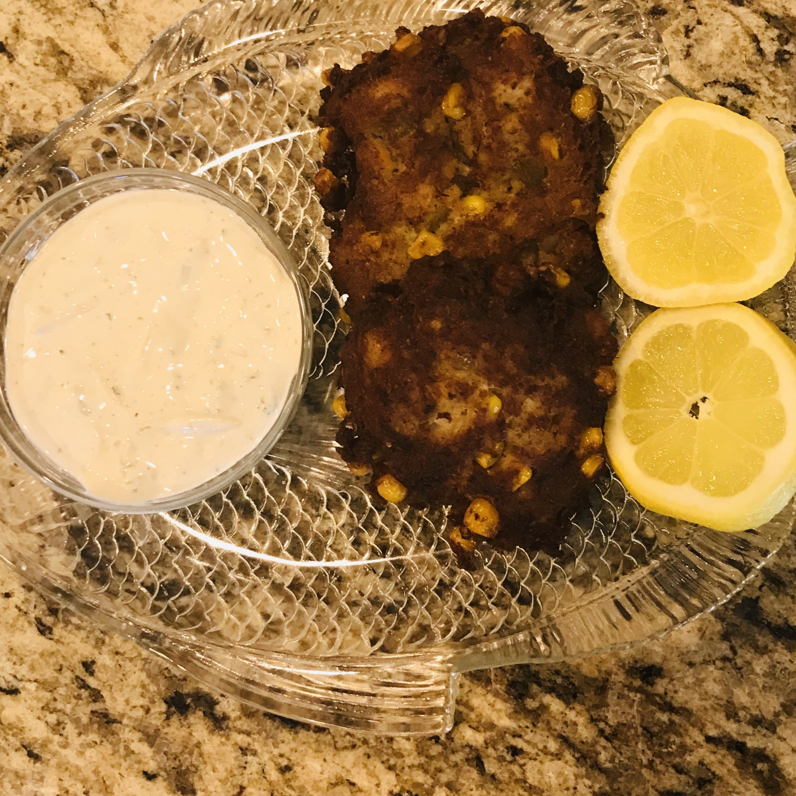 Corn and Crab Fritters with Lemon Aioli
