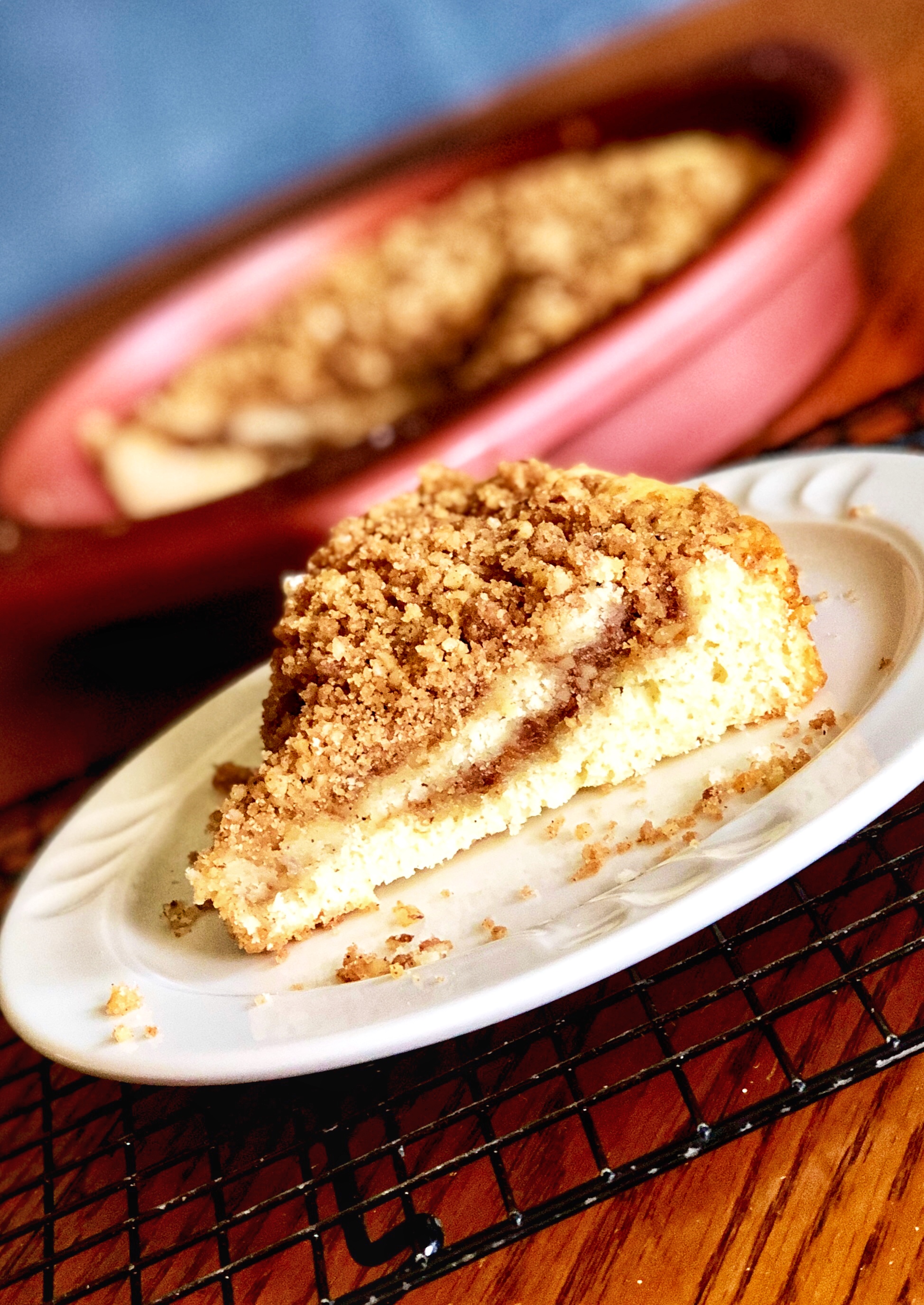 <p>With a nutty pecan and cinnamon streusel filling swirled through this buttery cake, it's sure to be a hit with family and friends at your next brunch!</p>
                          