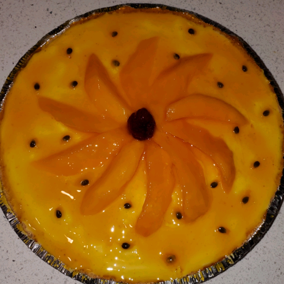 No-Bake Passion Fruit and Mango Cheesecake