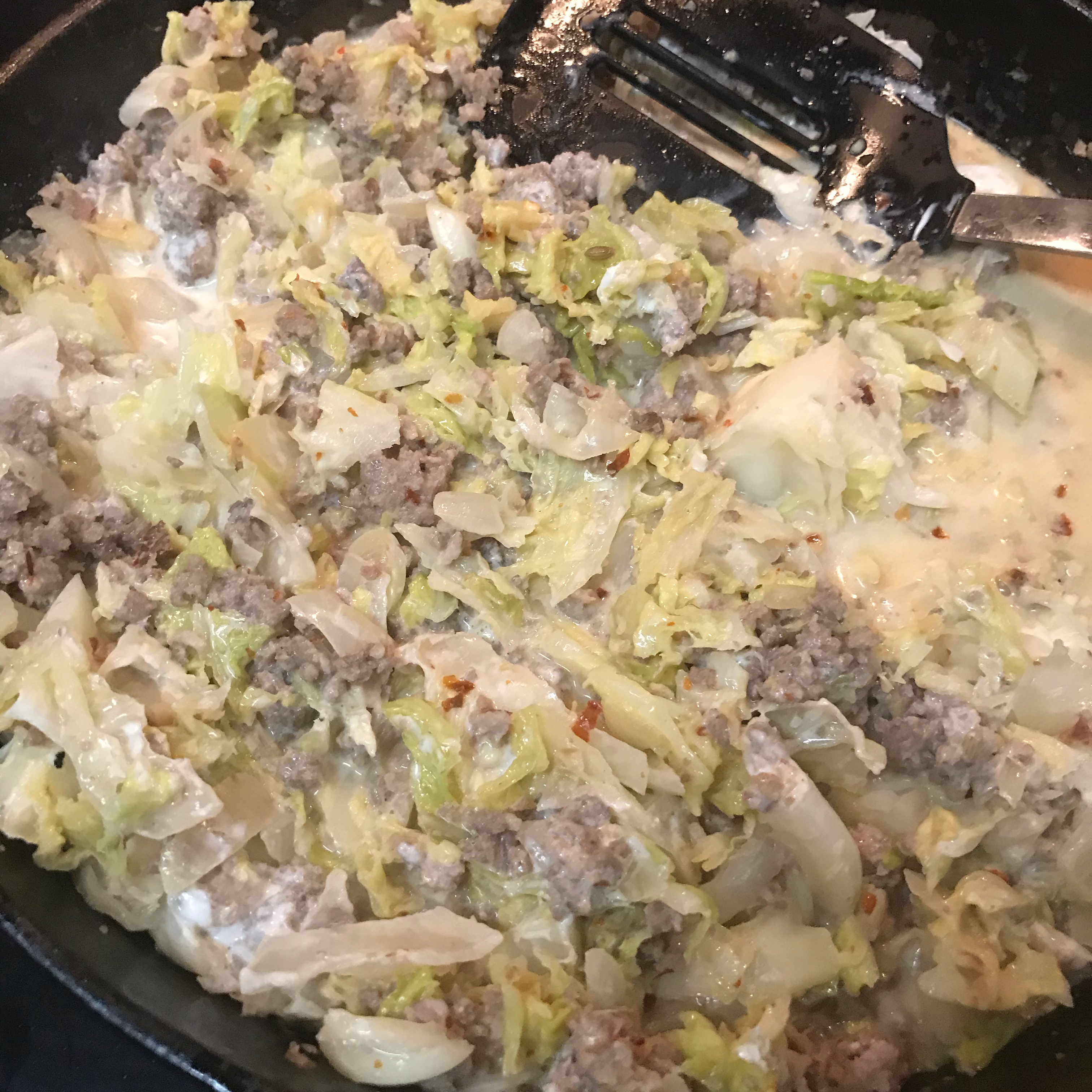Pork Sausage and Cabbage Pitas 