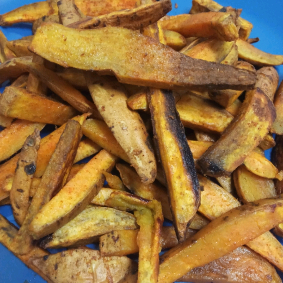 Spicy Baked Sweet Potato Fries 