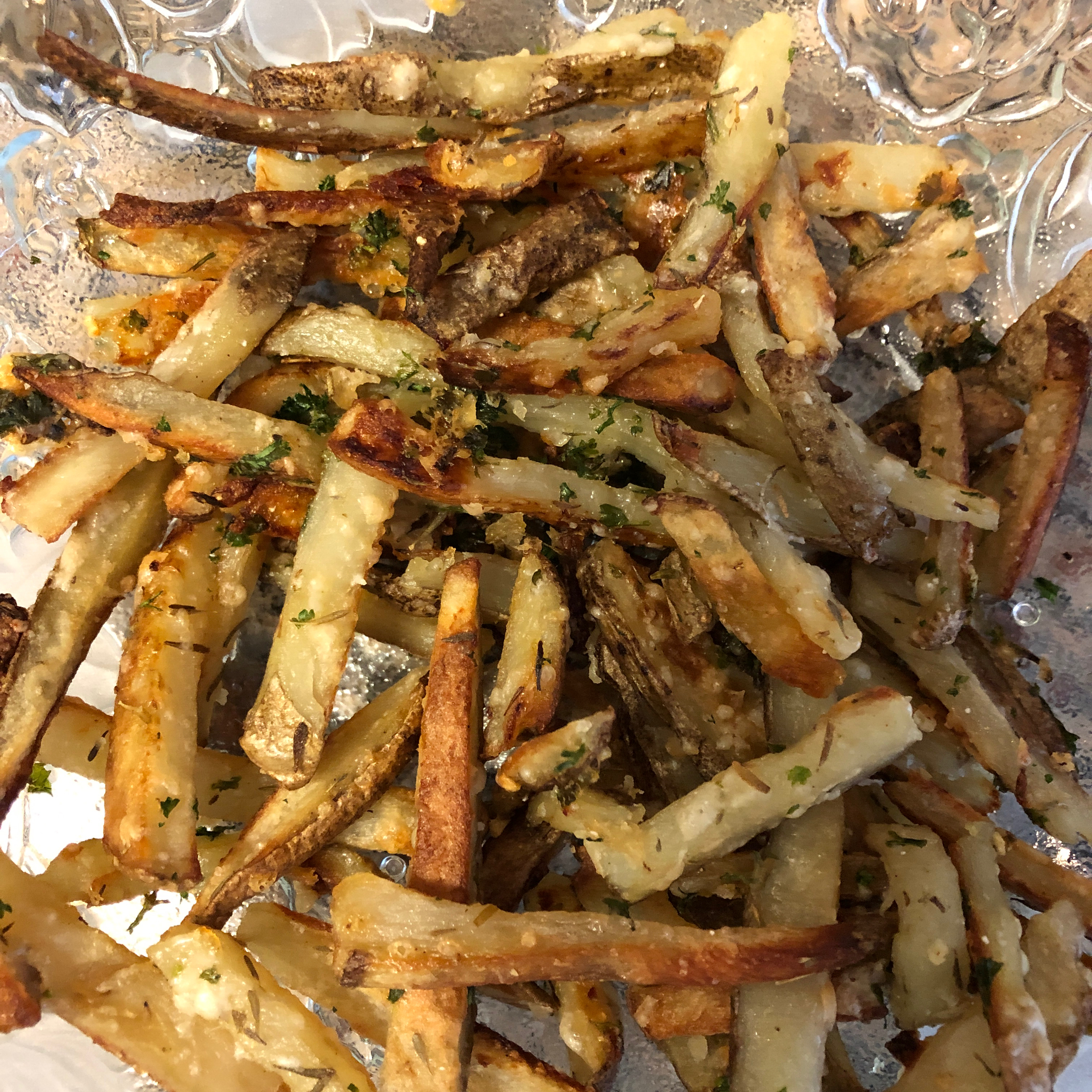 Oven Baked Garlic and Parmesan Fries 