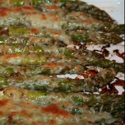 Asparagus with Parmesan Crust 