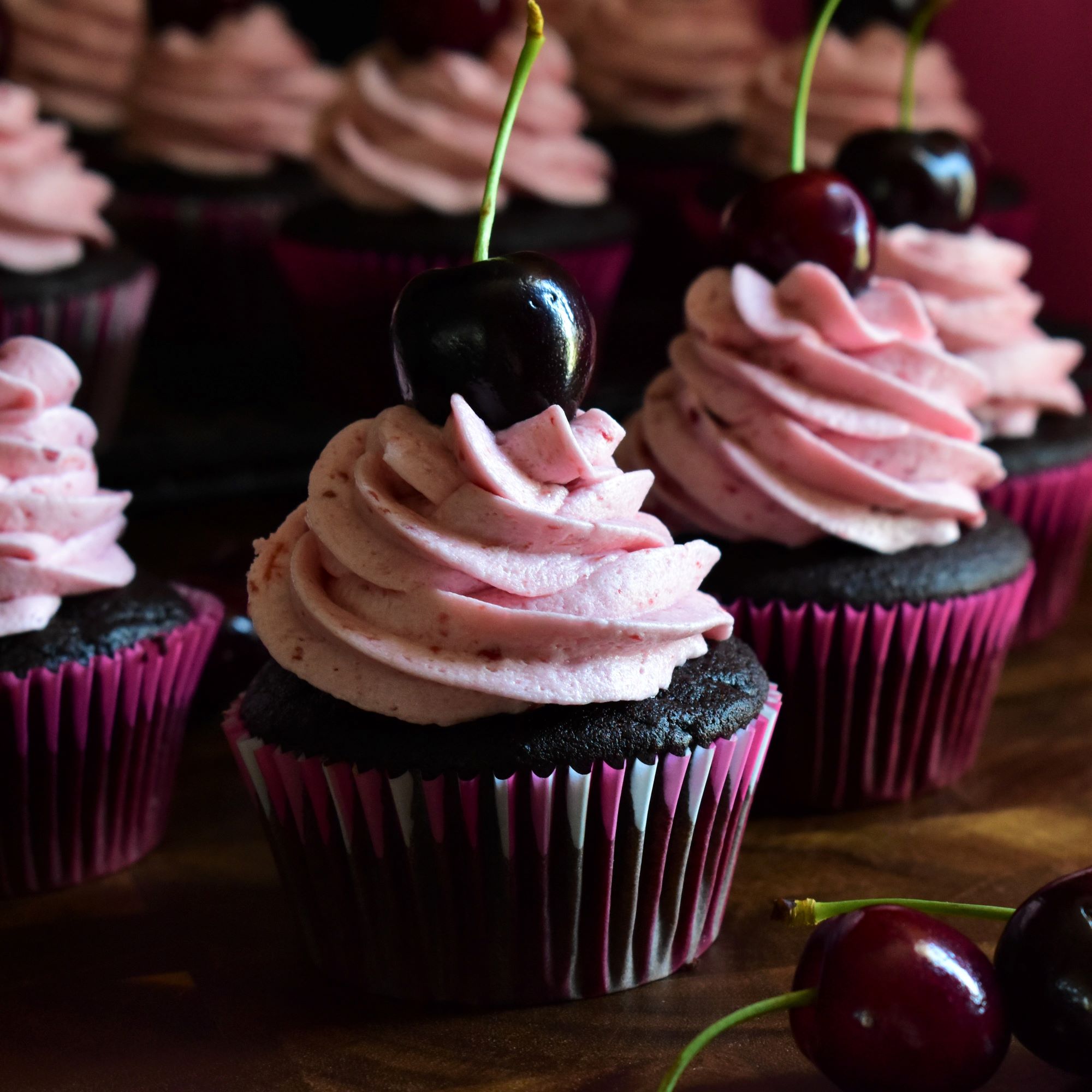 Chocolate-Cherry Cupcakes Kim