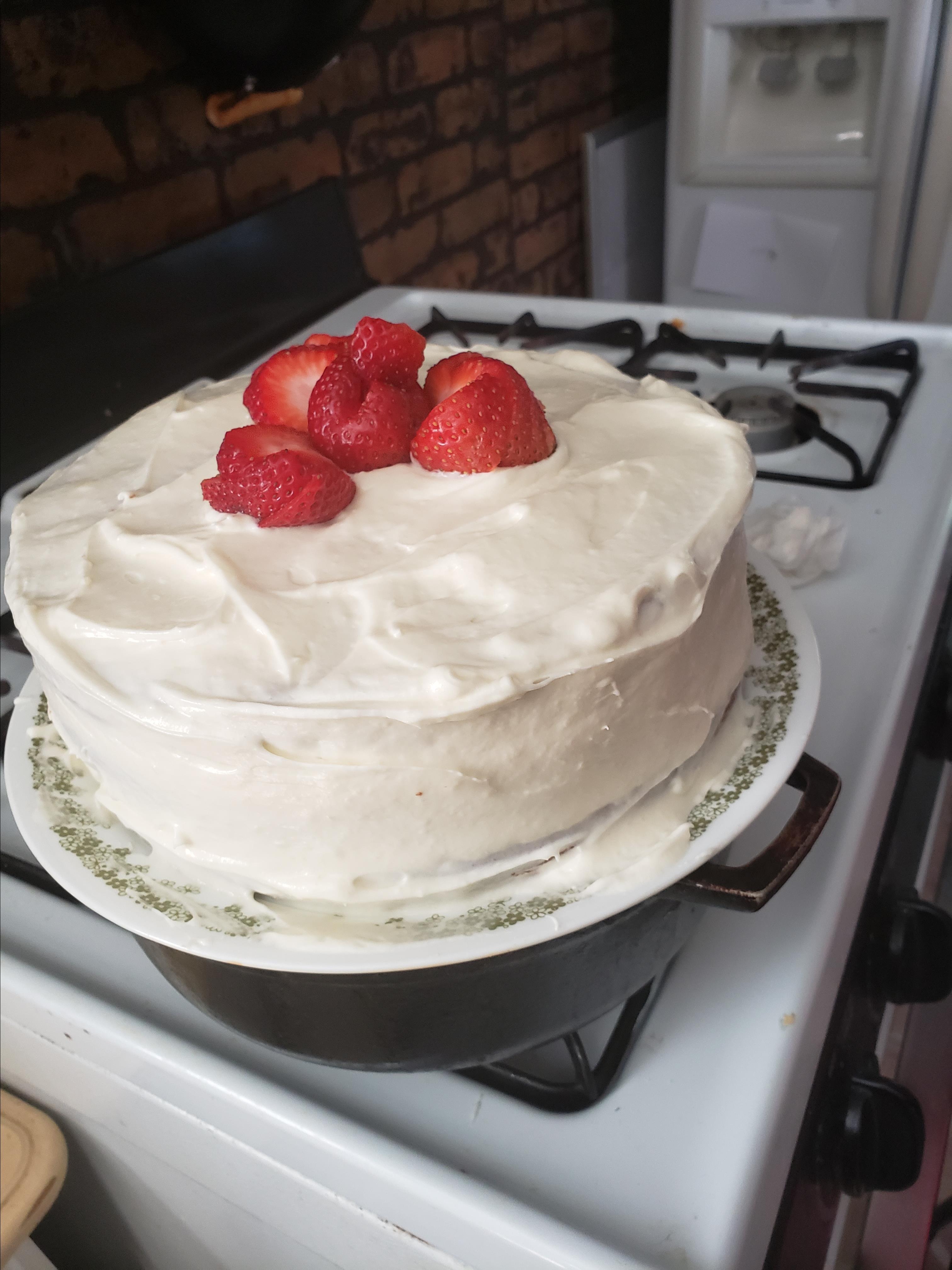 Strawberry Cake from Scratch 