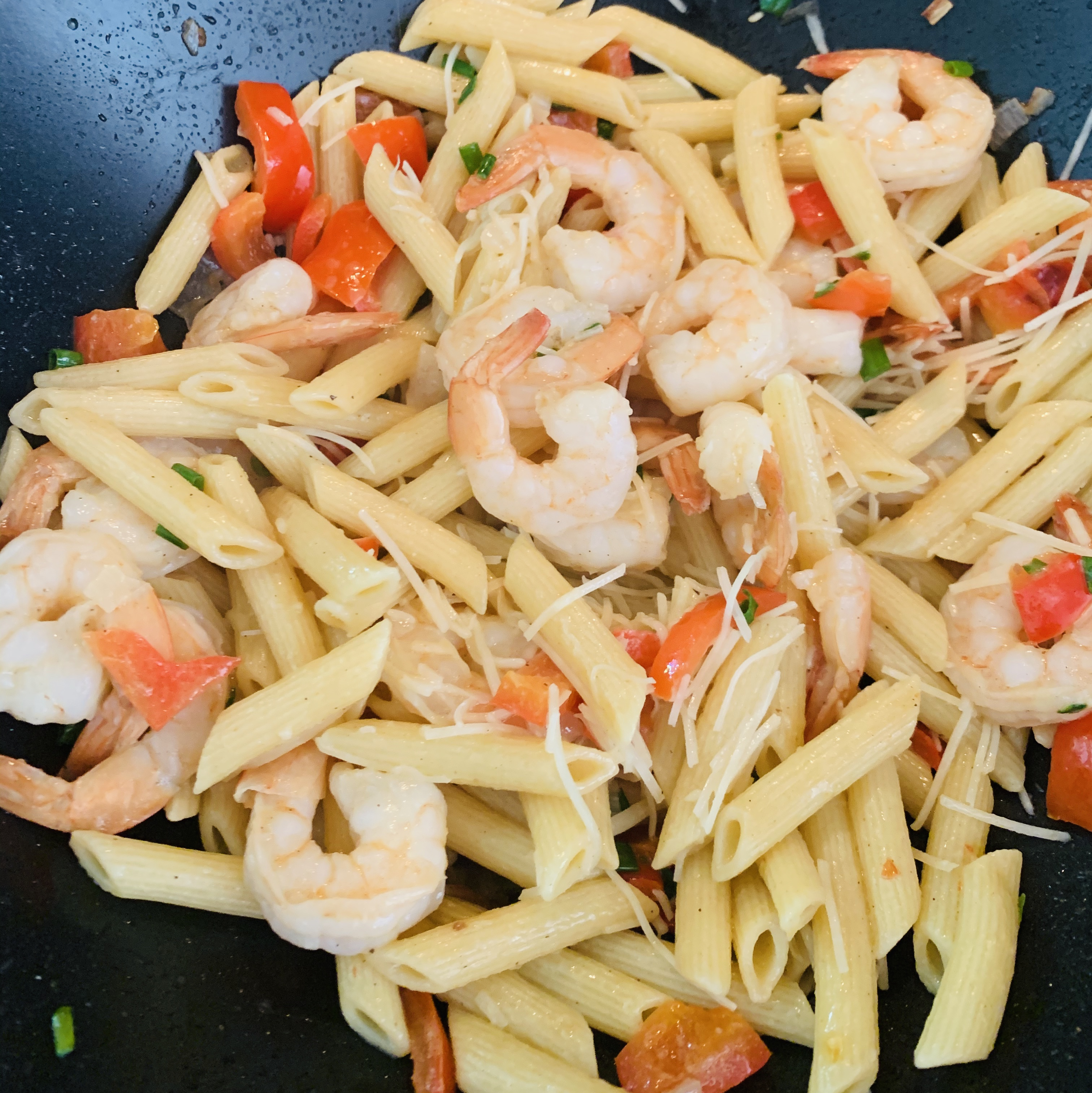 Easy Lemon-Shrimp Pasta 