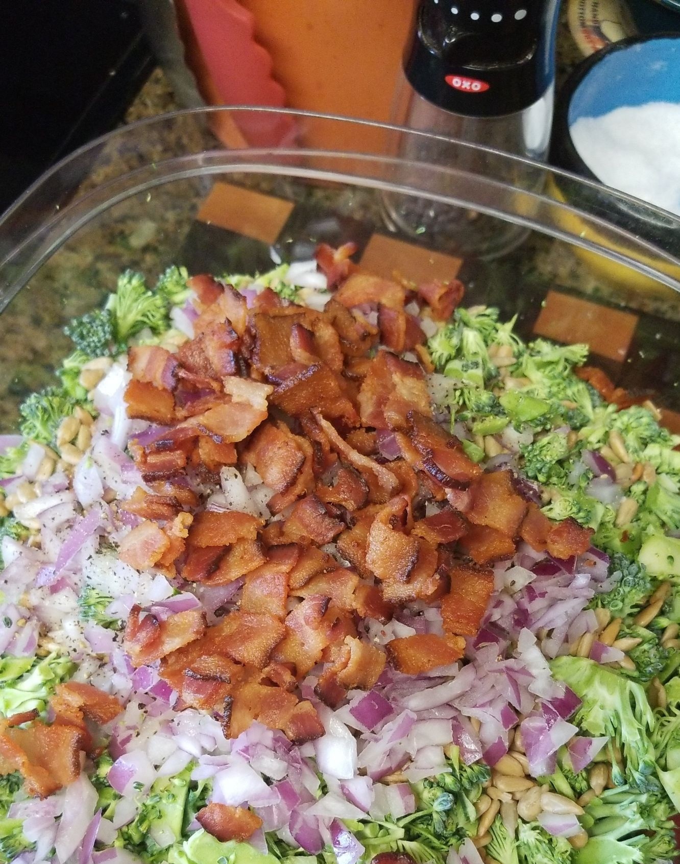 Broccoli Salad with Bacon Issaarnold