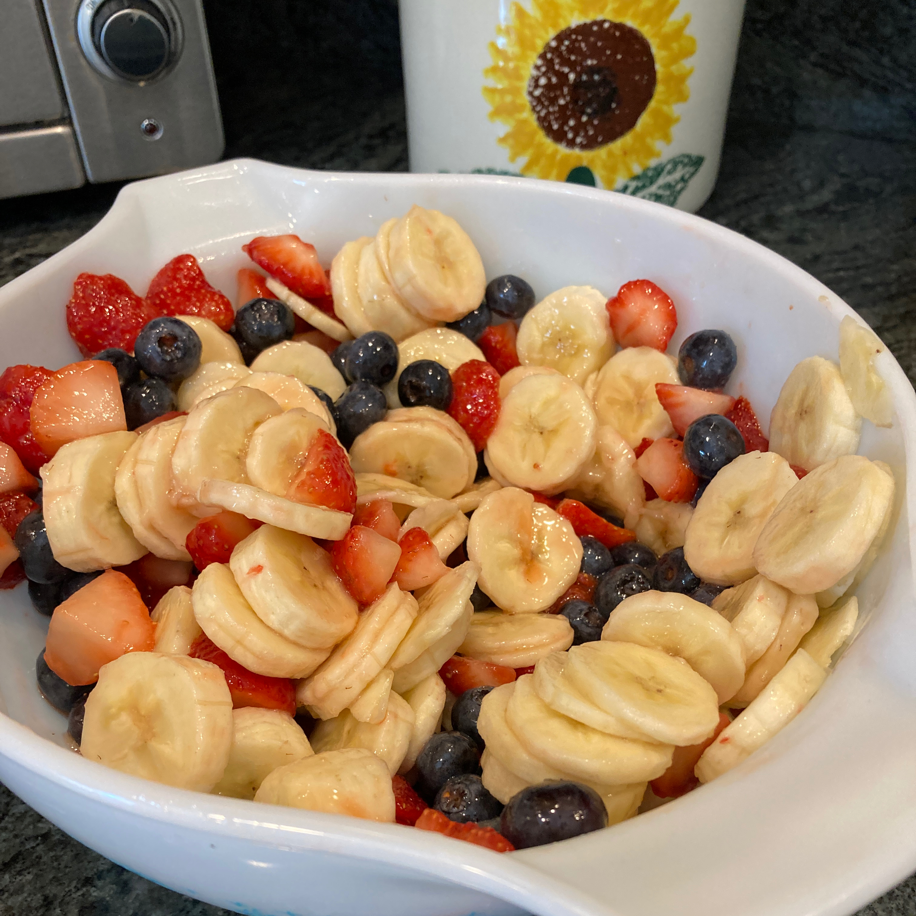 Red, White, and Blueberry Fruit Salad 