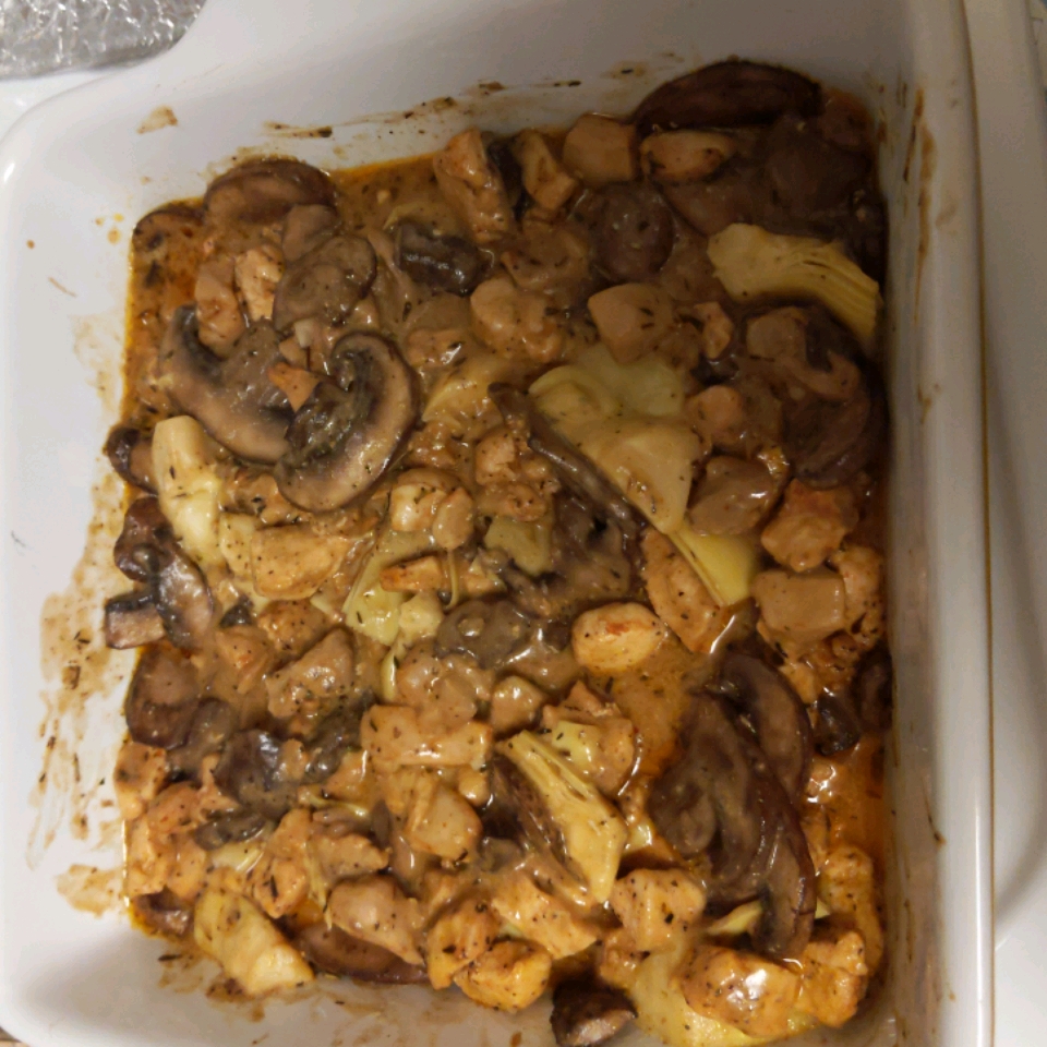 Chicken with Artichokes and Mushrooms 