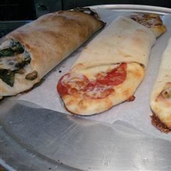 Quick Sausage and Bell Pepper Calzones 