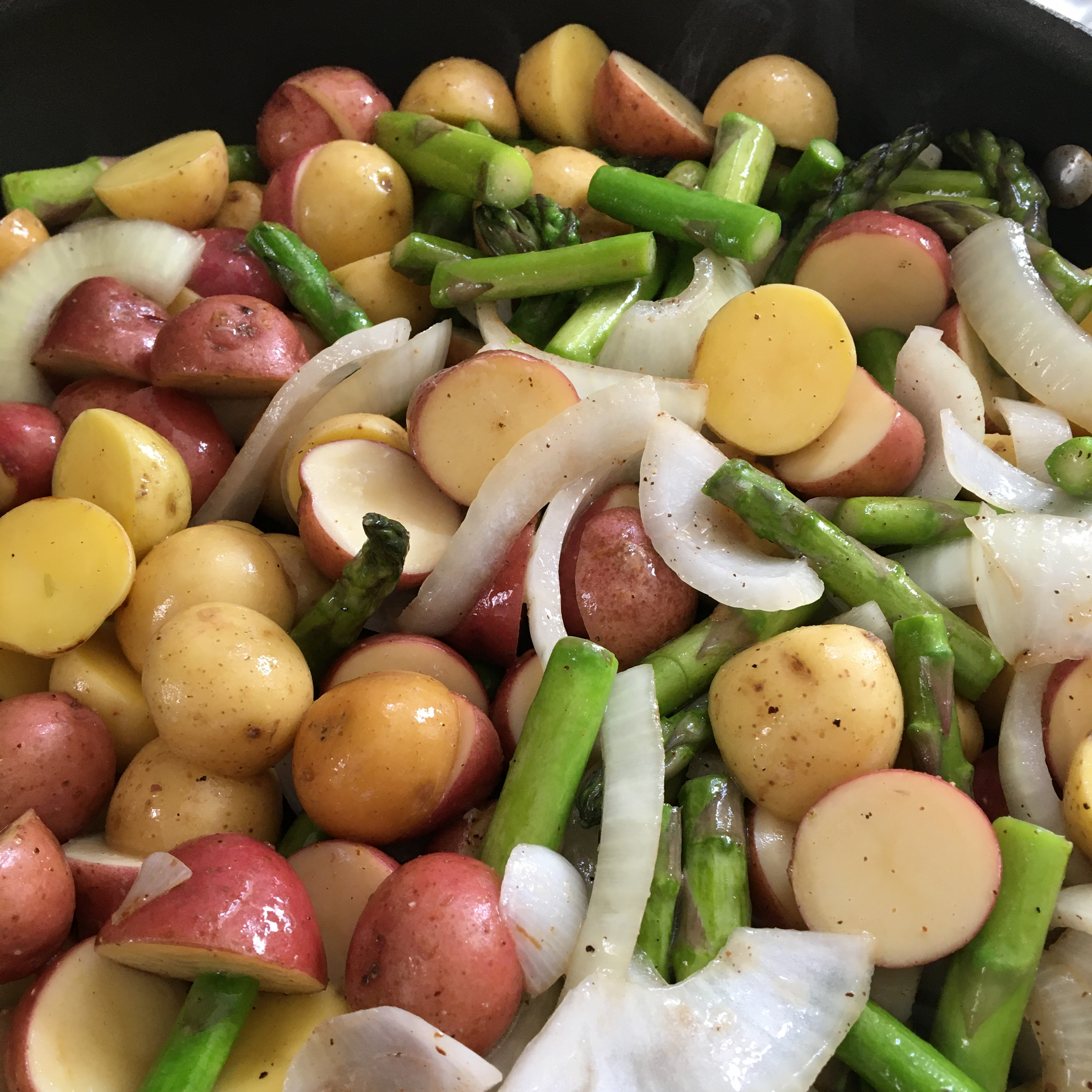 Oven Roasted Red Potatoes and Asparagus Michael Radford