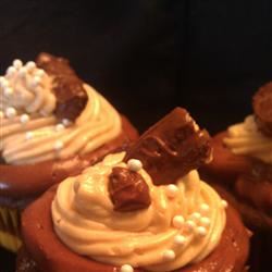 Chocolate Cupcakes with Caramel Frosting 