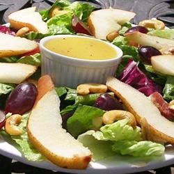 Curried Cashew, Pear, and Grape Salad 