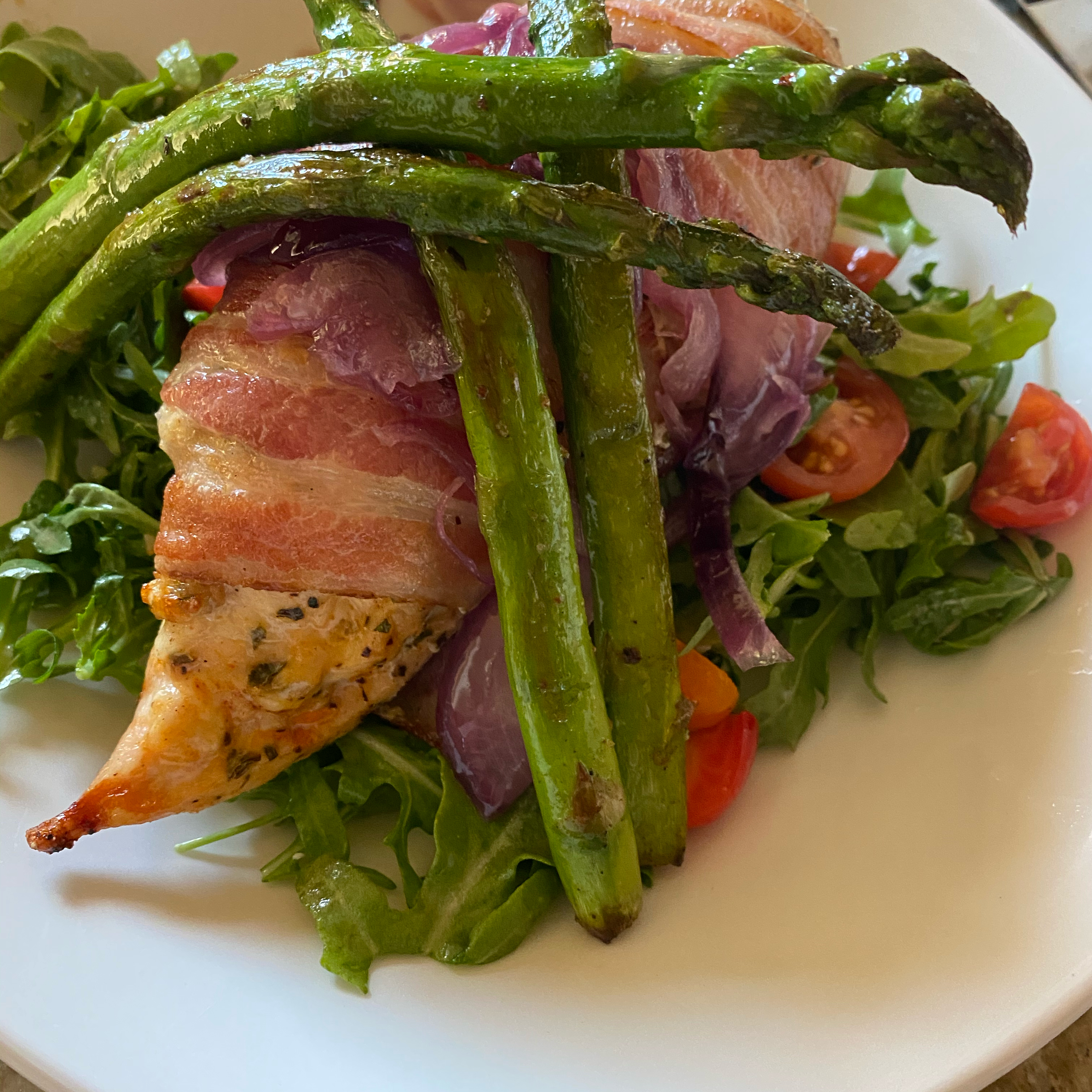 Prosciutto-Wrapped Chicken Breasts with Herbed Goat Cheese 