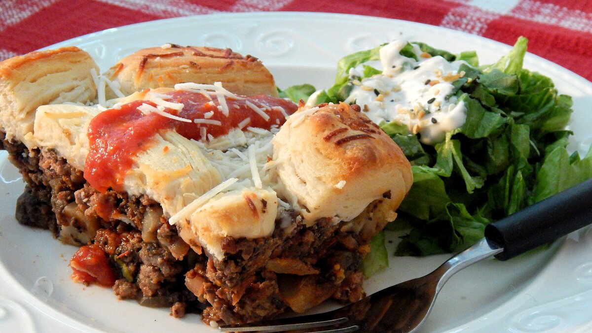 Easy Upside-Down Pizza Casserole