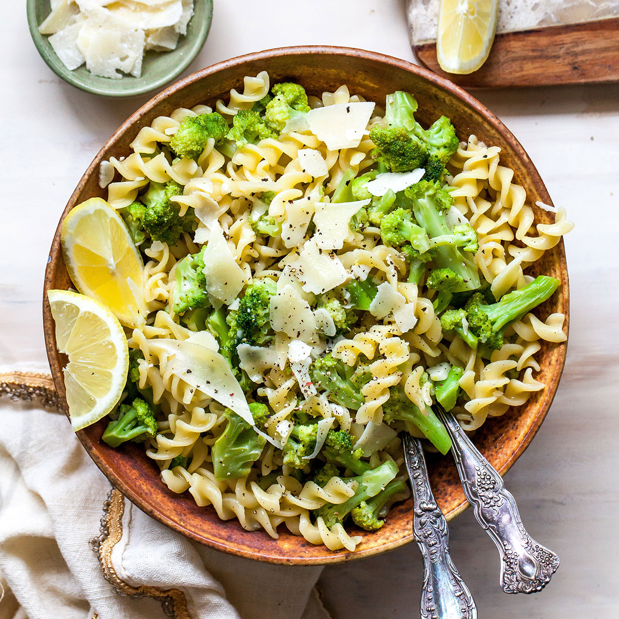 One-Pot Lemon-Broccoli Pasta with Parmesan