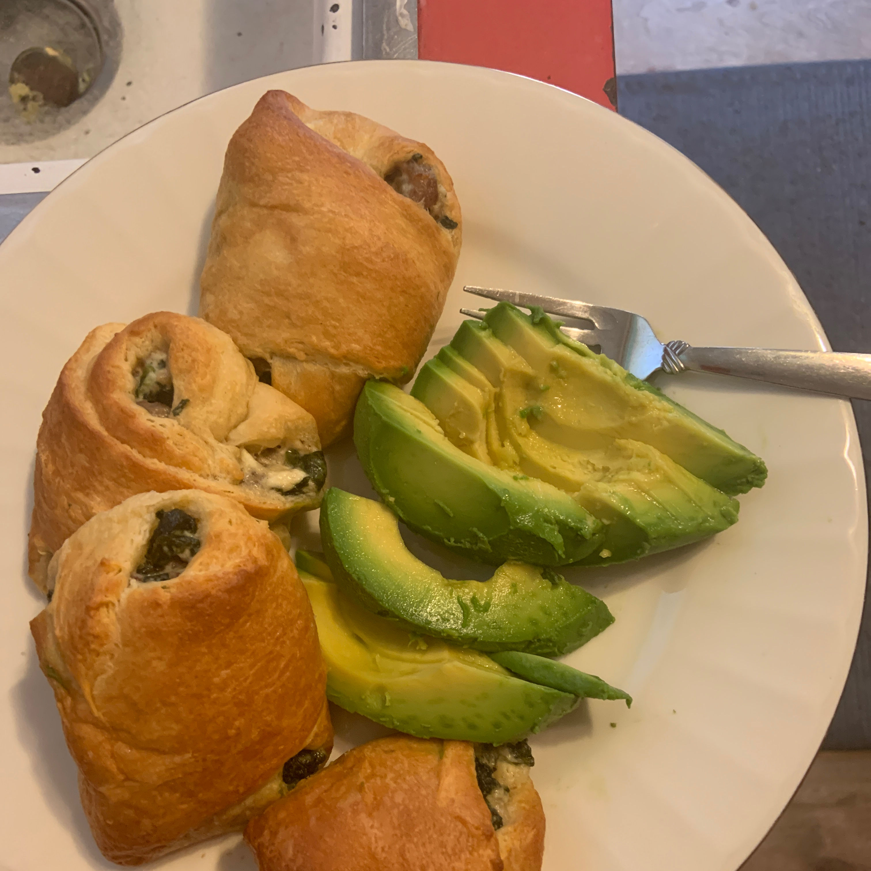 Spinach and Sausage Stuffed Crescents Love Art89