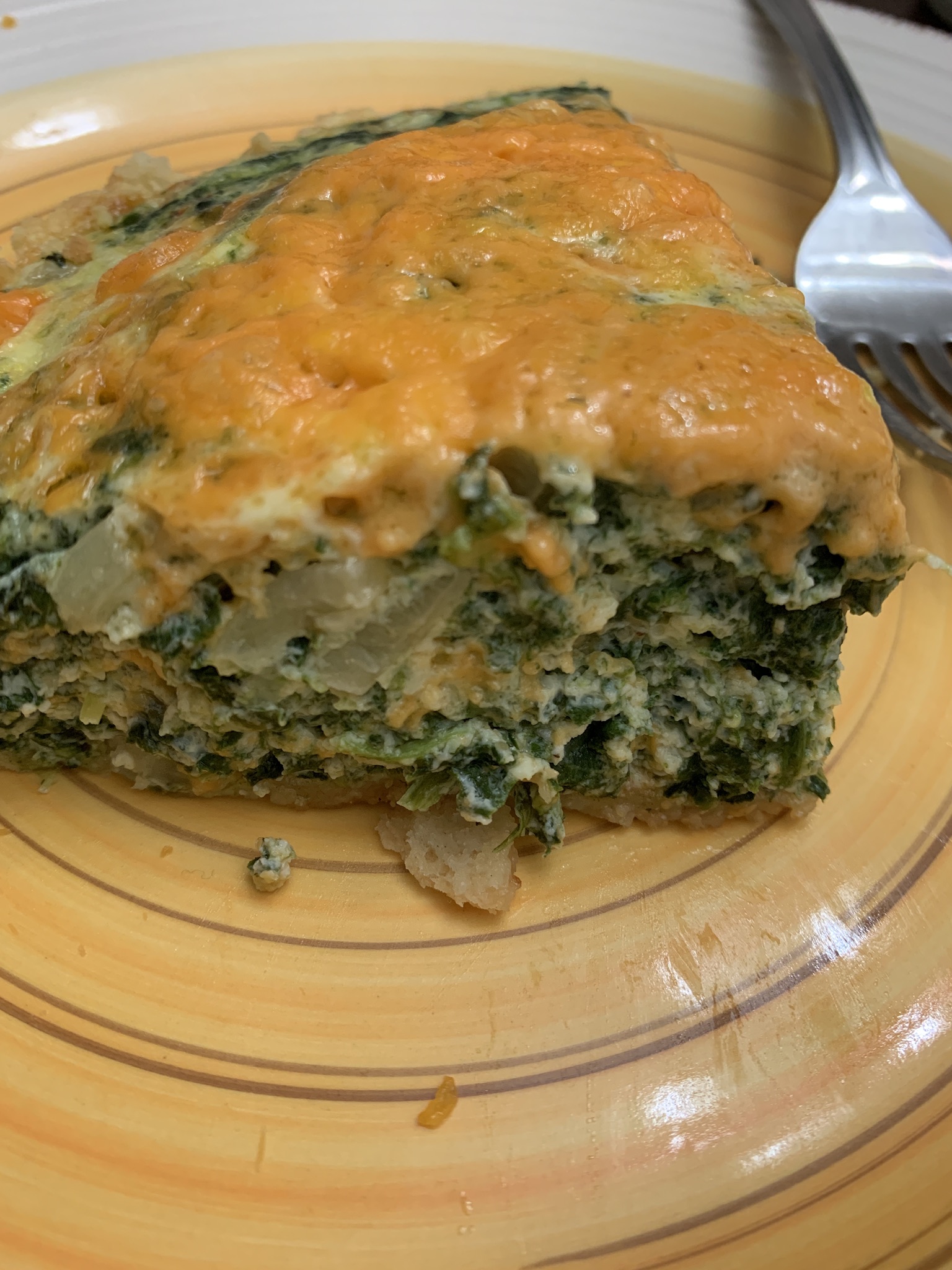 Light and Fluffy Spinach Quiche 