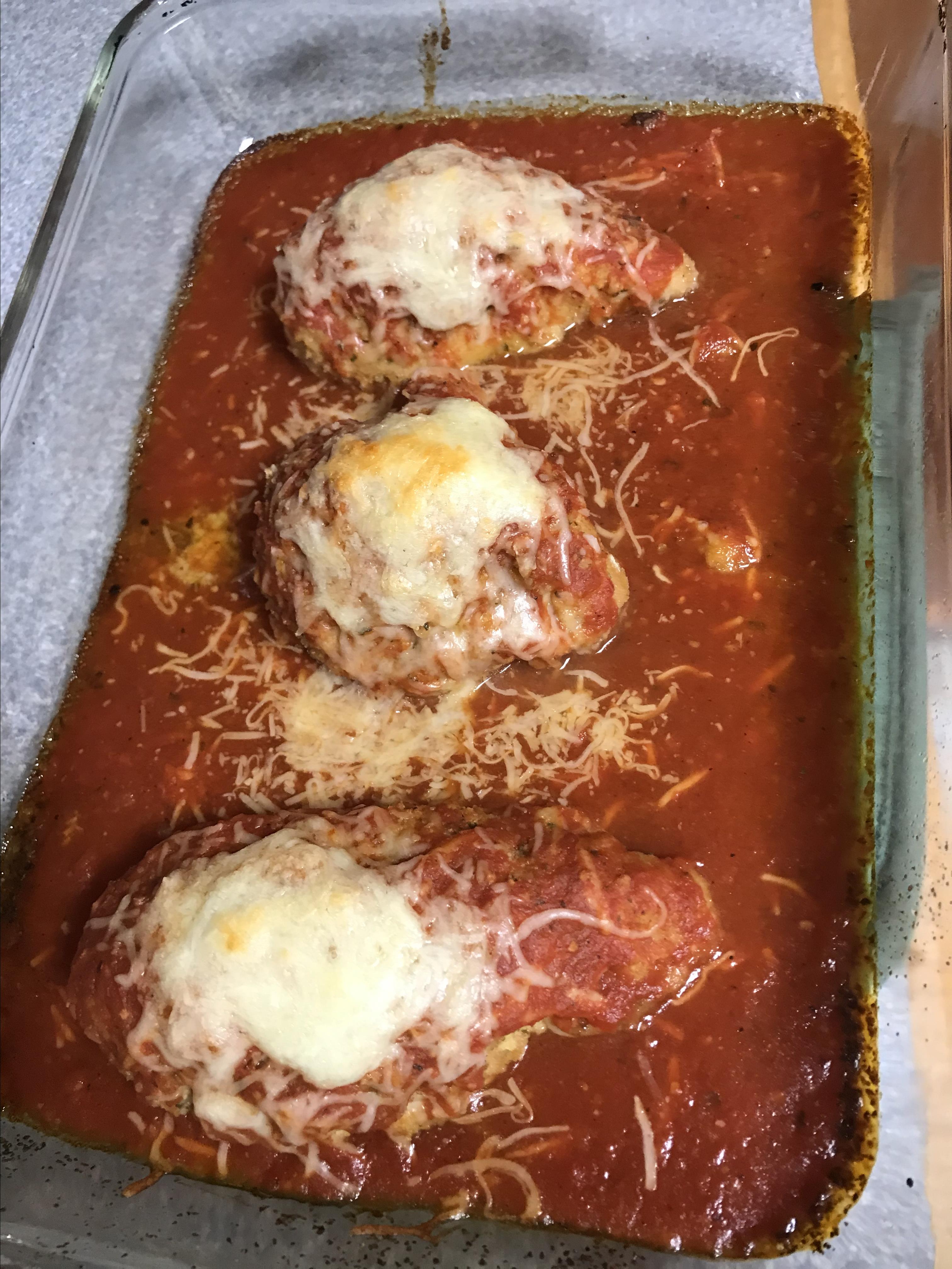 Quick Baked Chicken Parmesan 
