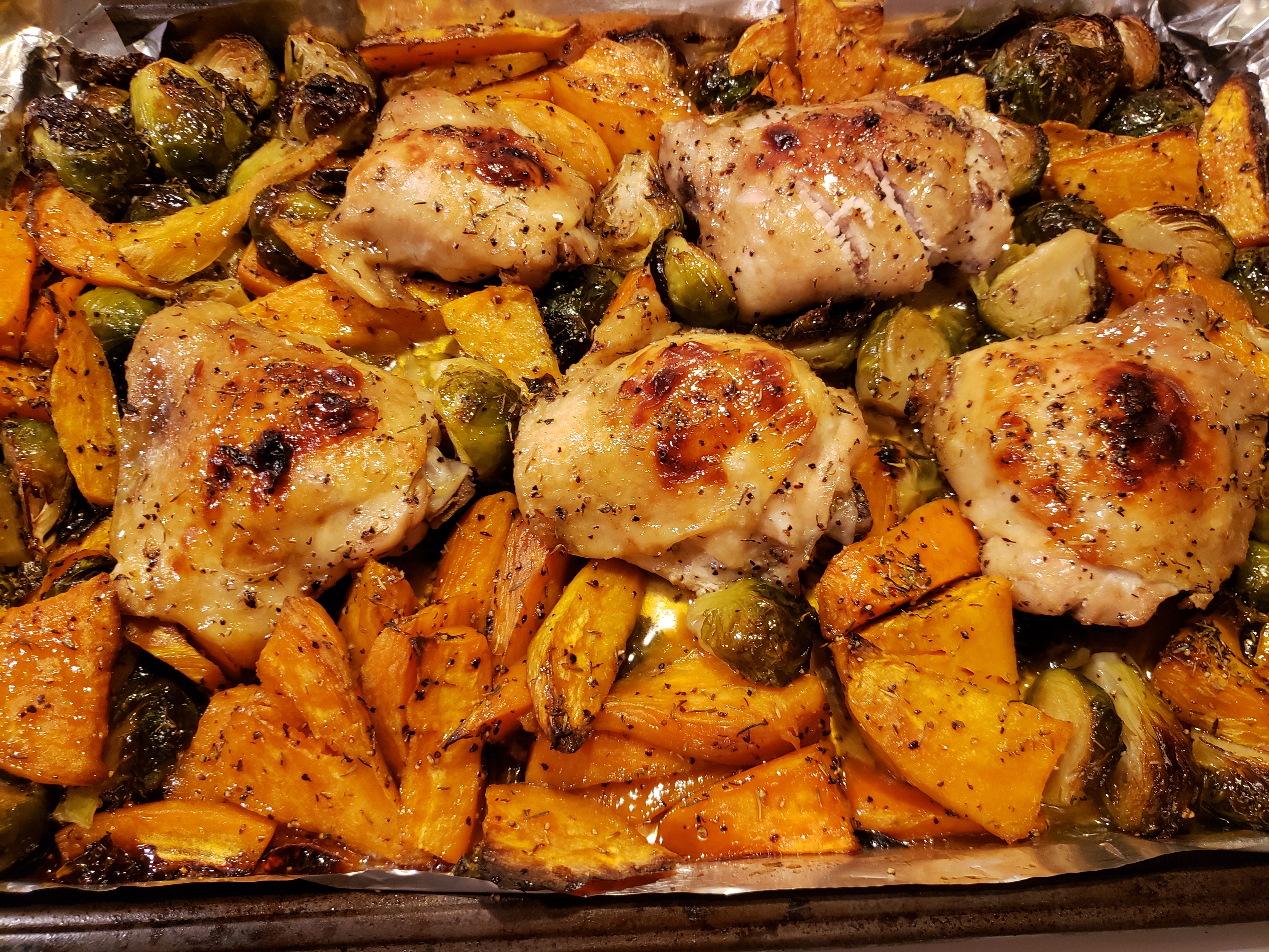 Maple-Roasted Chicken Thighs 