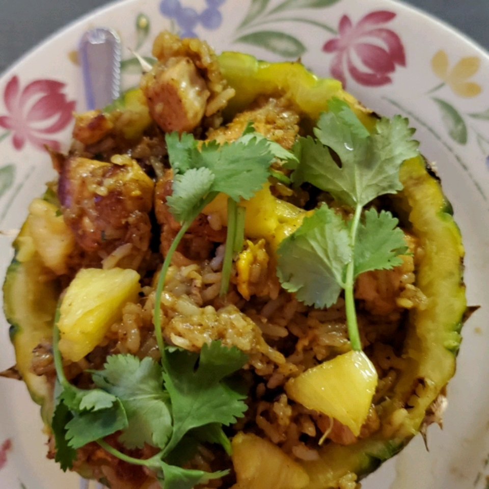 Thai Fried Rice with Pineapple and Chicken