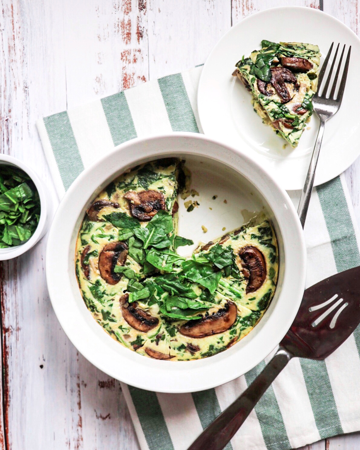 Instant Pot&reg; Spinach and Mushroom Frittata 