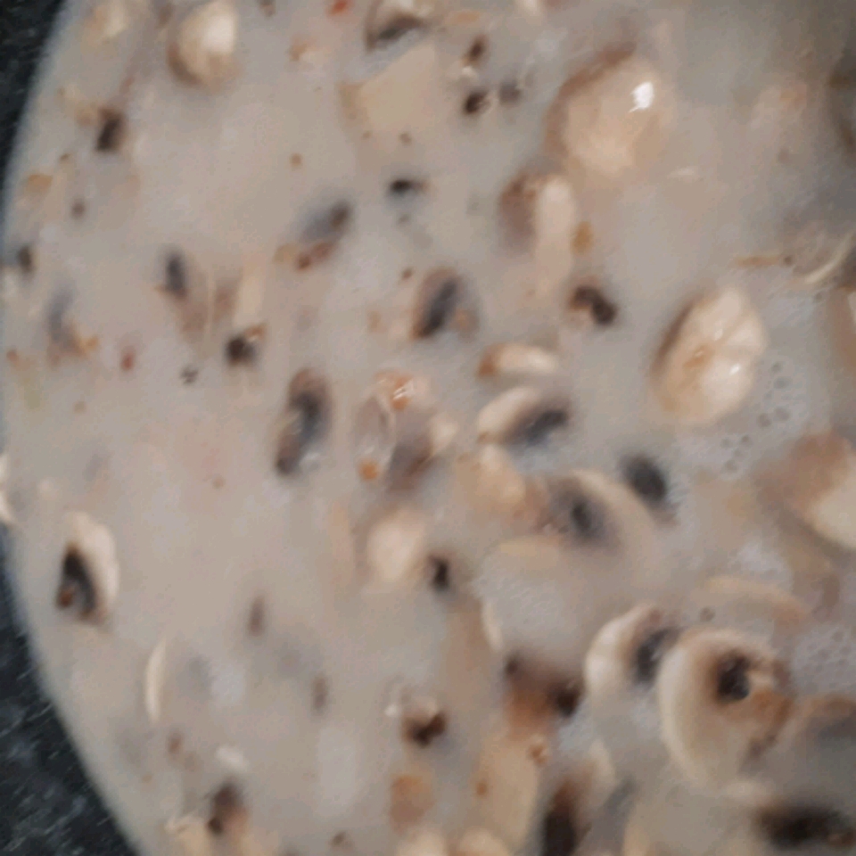Skinny Cream of Mushroom Soup 