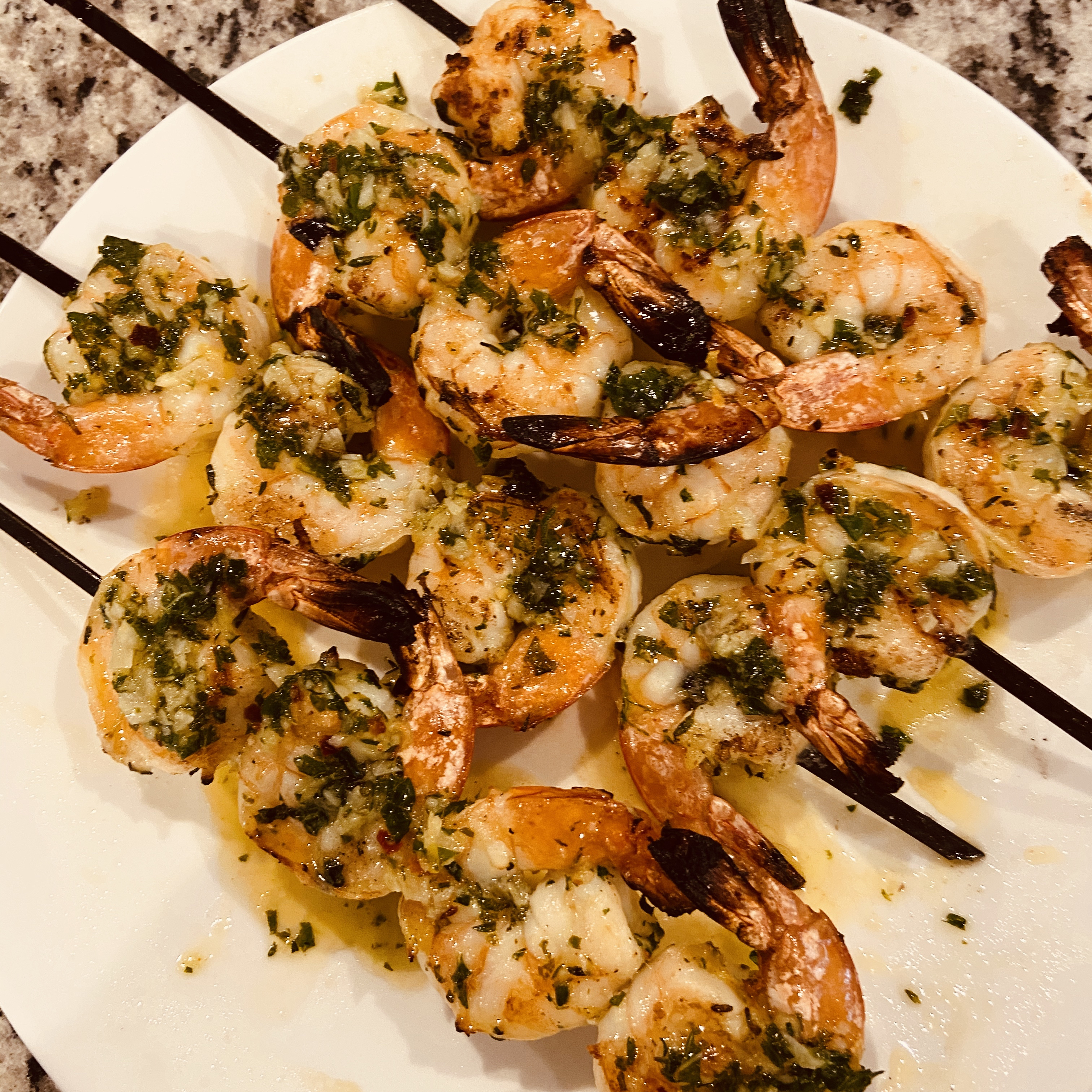 Chef John's Grilled Garlic and Herb Shrimp 