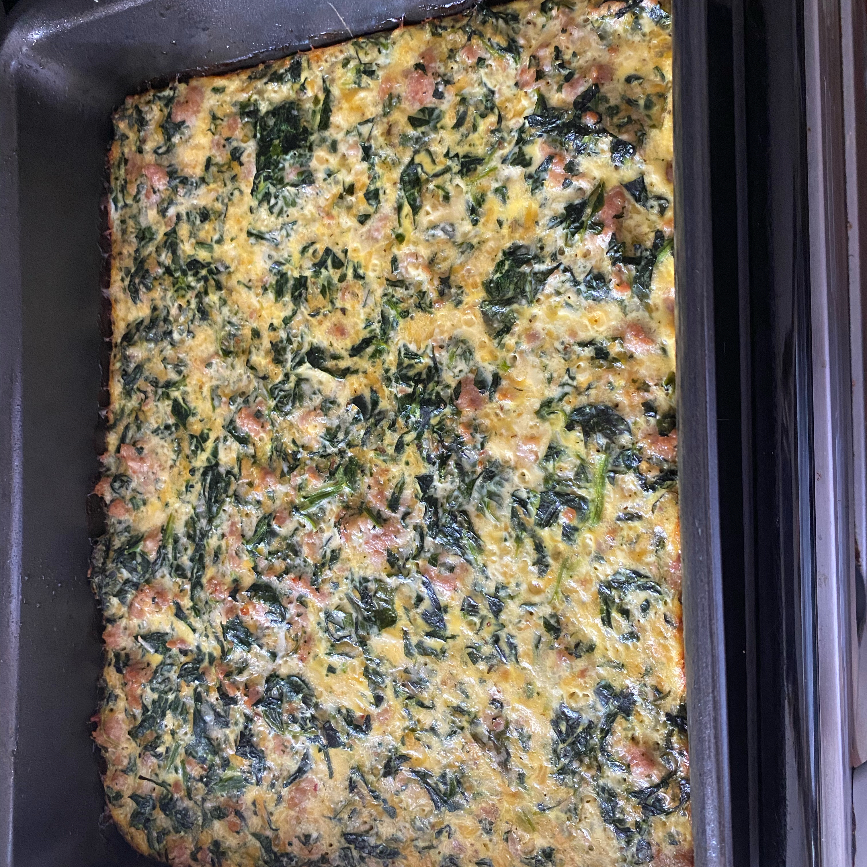 Spinach, Sausage, and Egg Casserole 