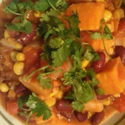 Spicy Chicken and Sweet Potato Stew 