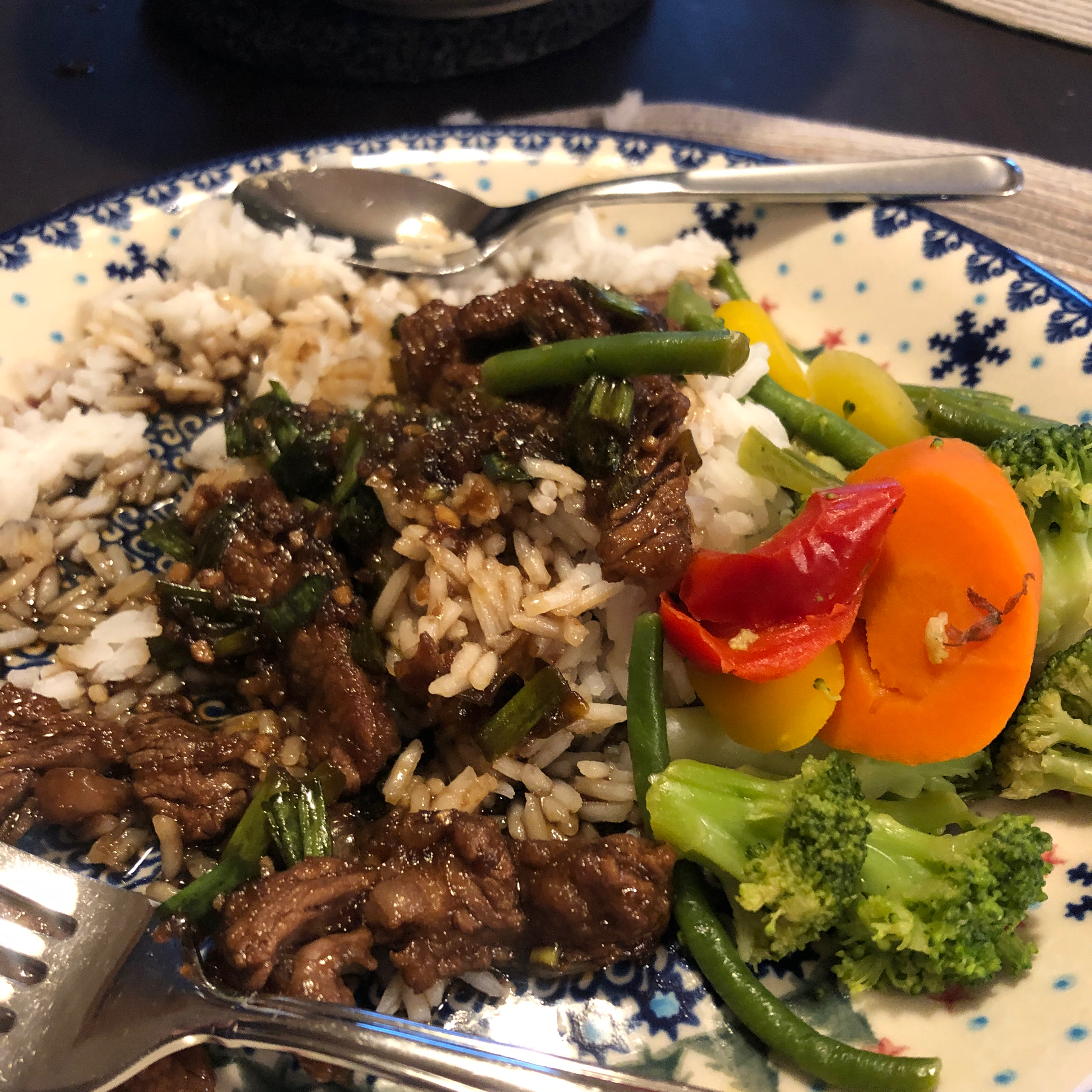Mongolian Beef and Spring Onions 