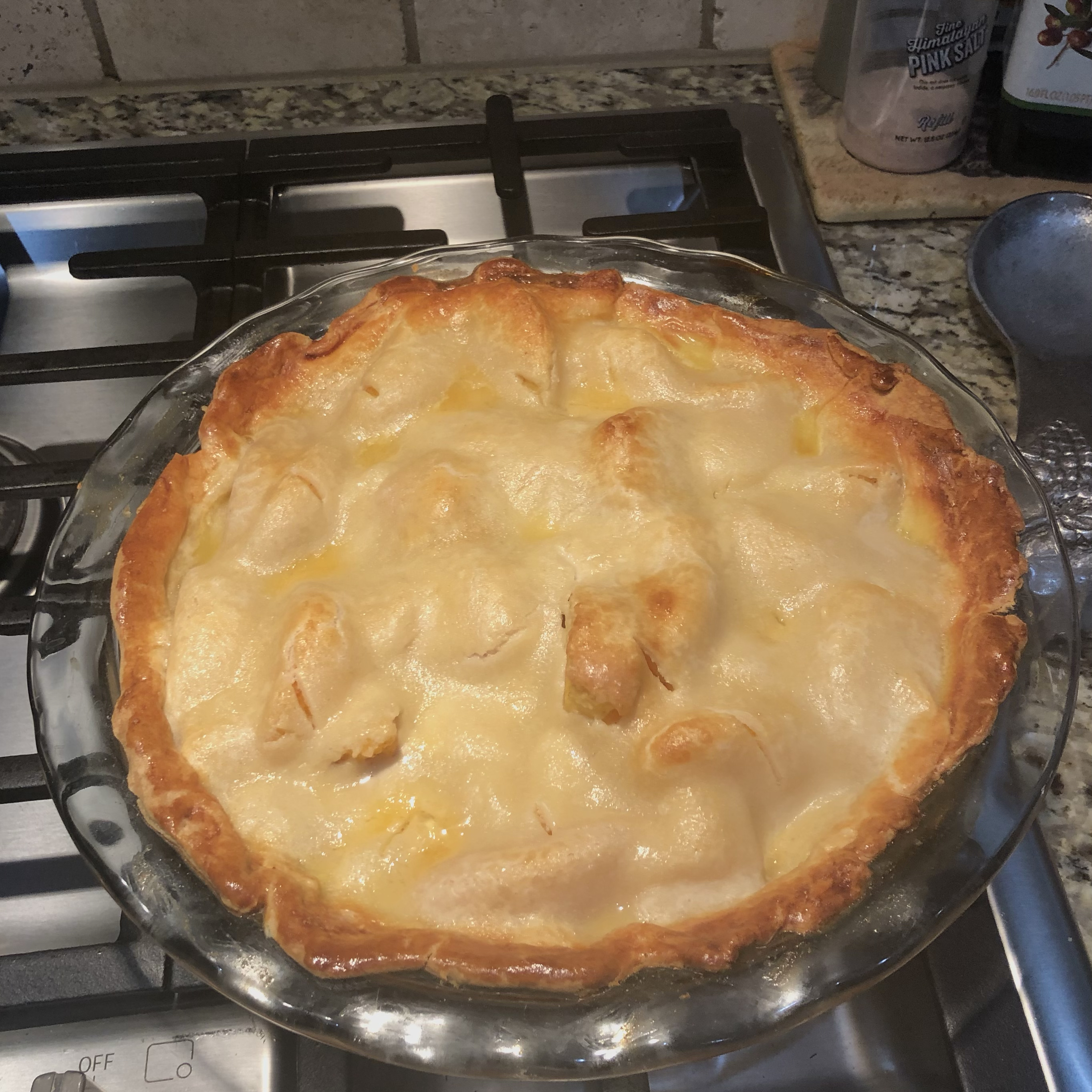 Peach Pie the Old Fashioned Two Crust Way 