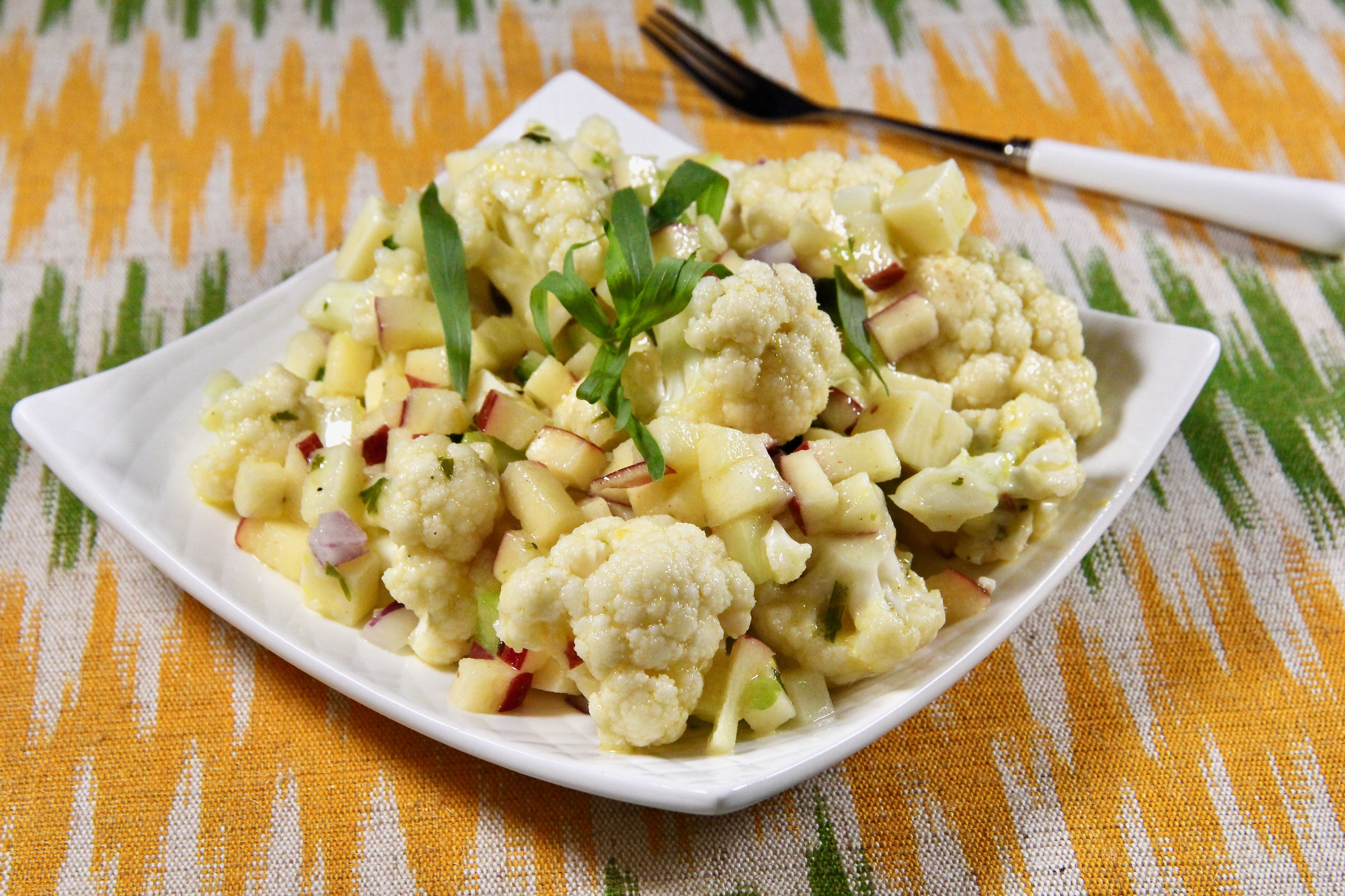 Marinated Lemon-Tarragon Cauliflower Salad