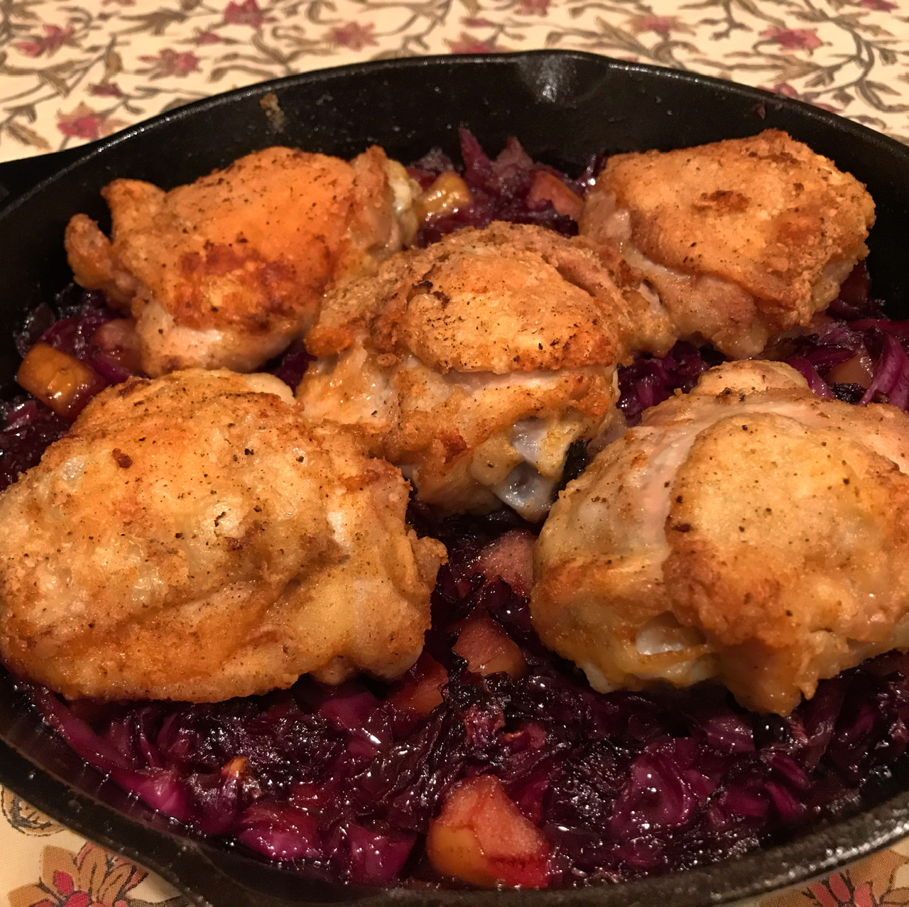 Oktoberfest Chicken and Red Cabbage Laurel