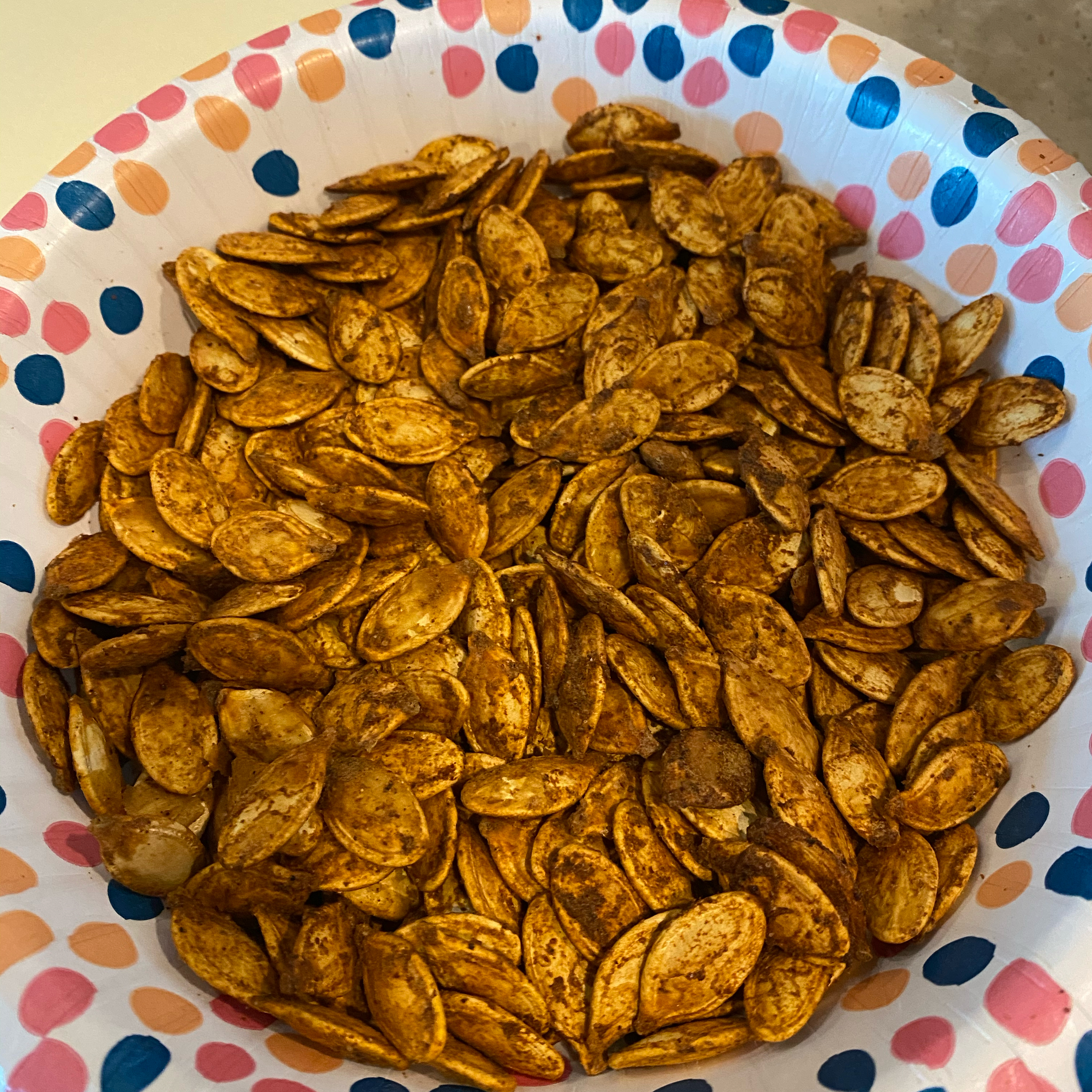 Cajun Spiced Roasted Pumpkin Seeds DeeKay