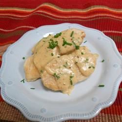 Cheesy Chicken and Chive Sauce 