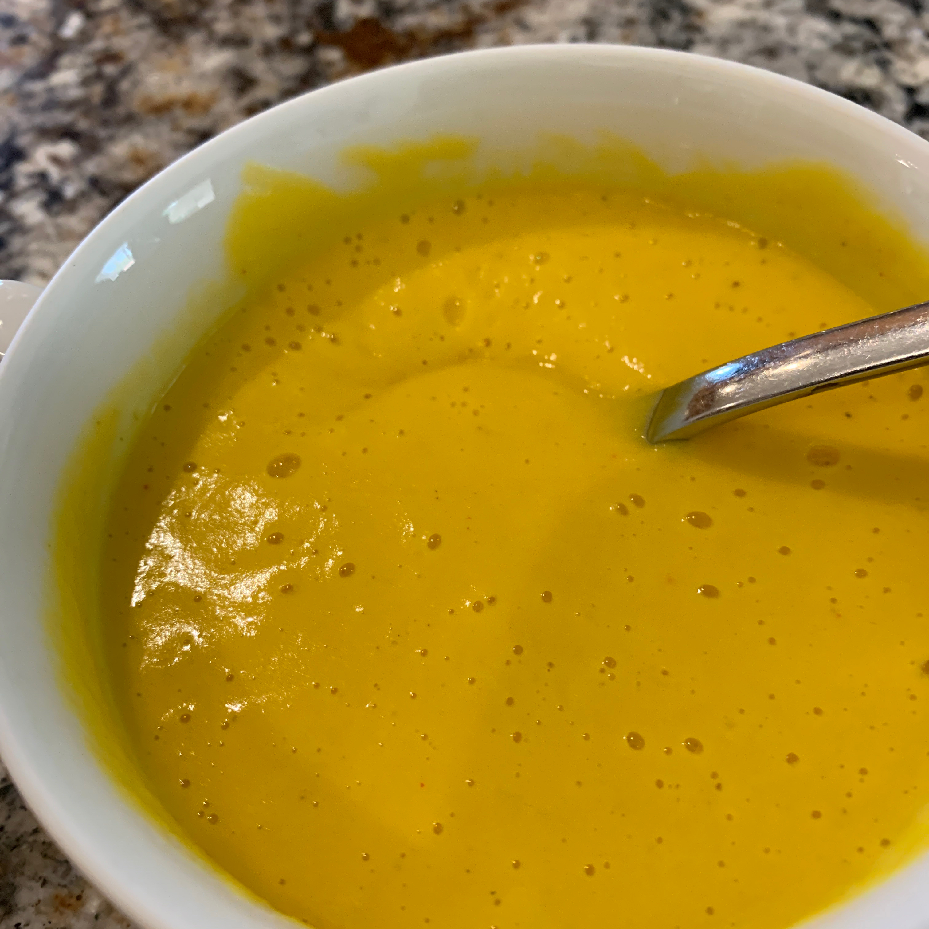 Butternut Squash Soup with Cream Cheese 