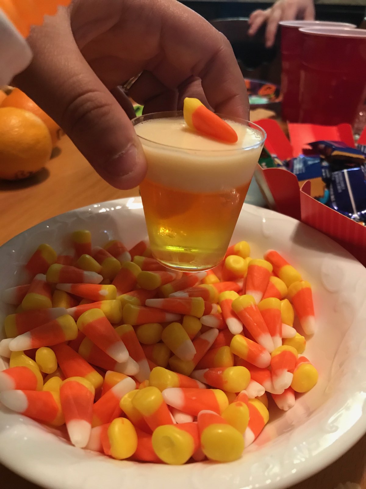 Halloween Candy Corn Jell-O&reg; Shots 