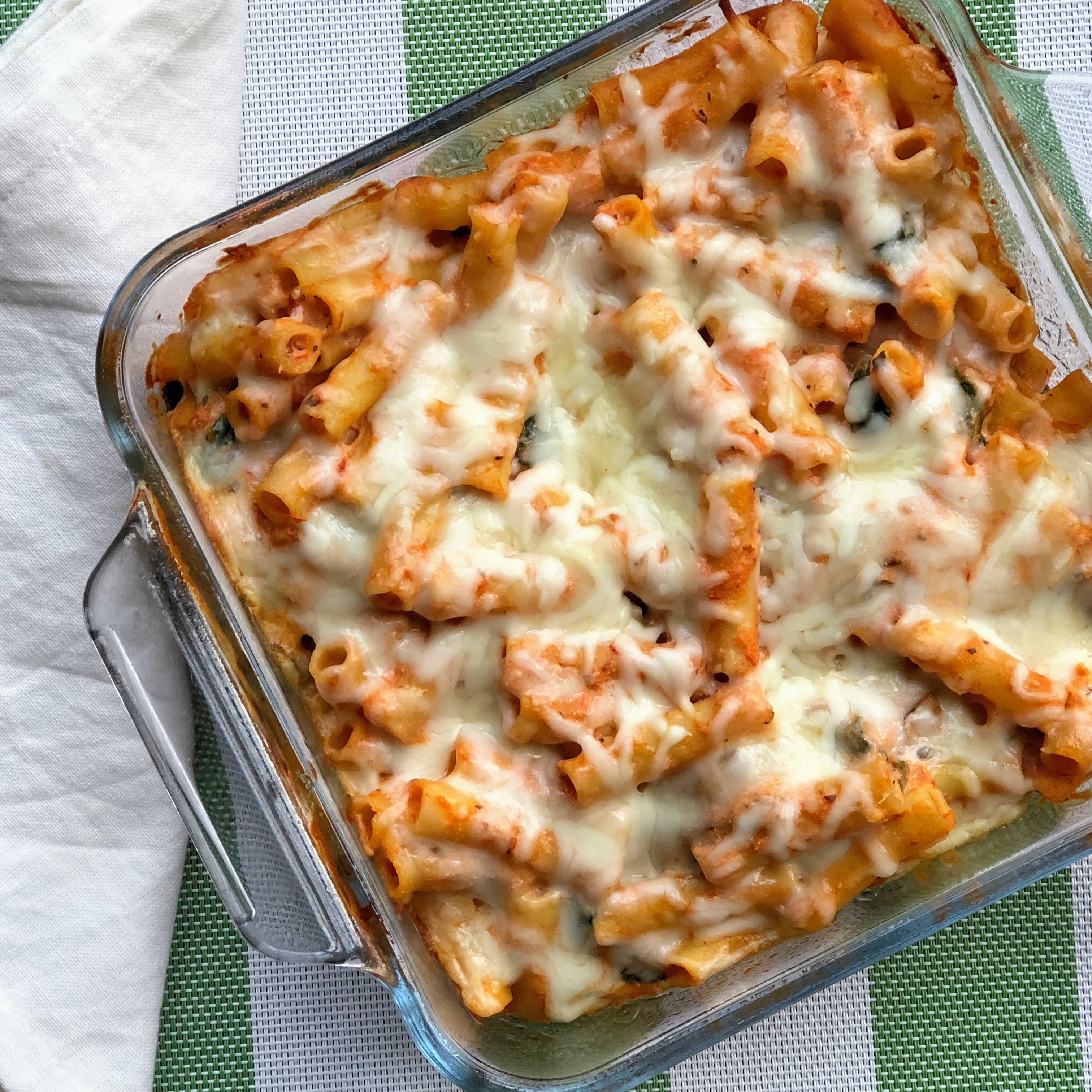 Delicious Meatless Baked Ziti