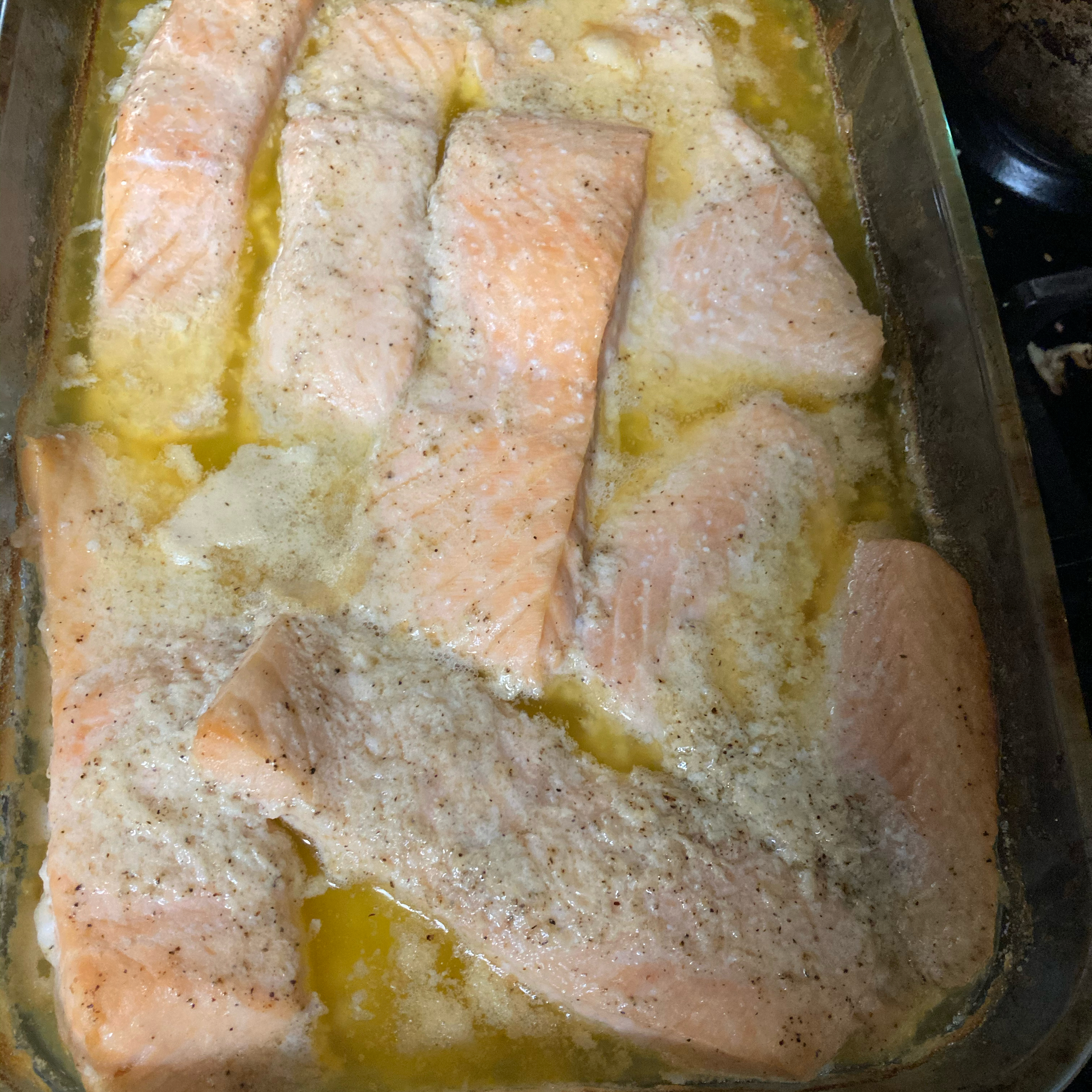 Garlic Lemon Butter Salmon scranney