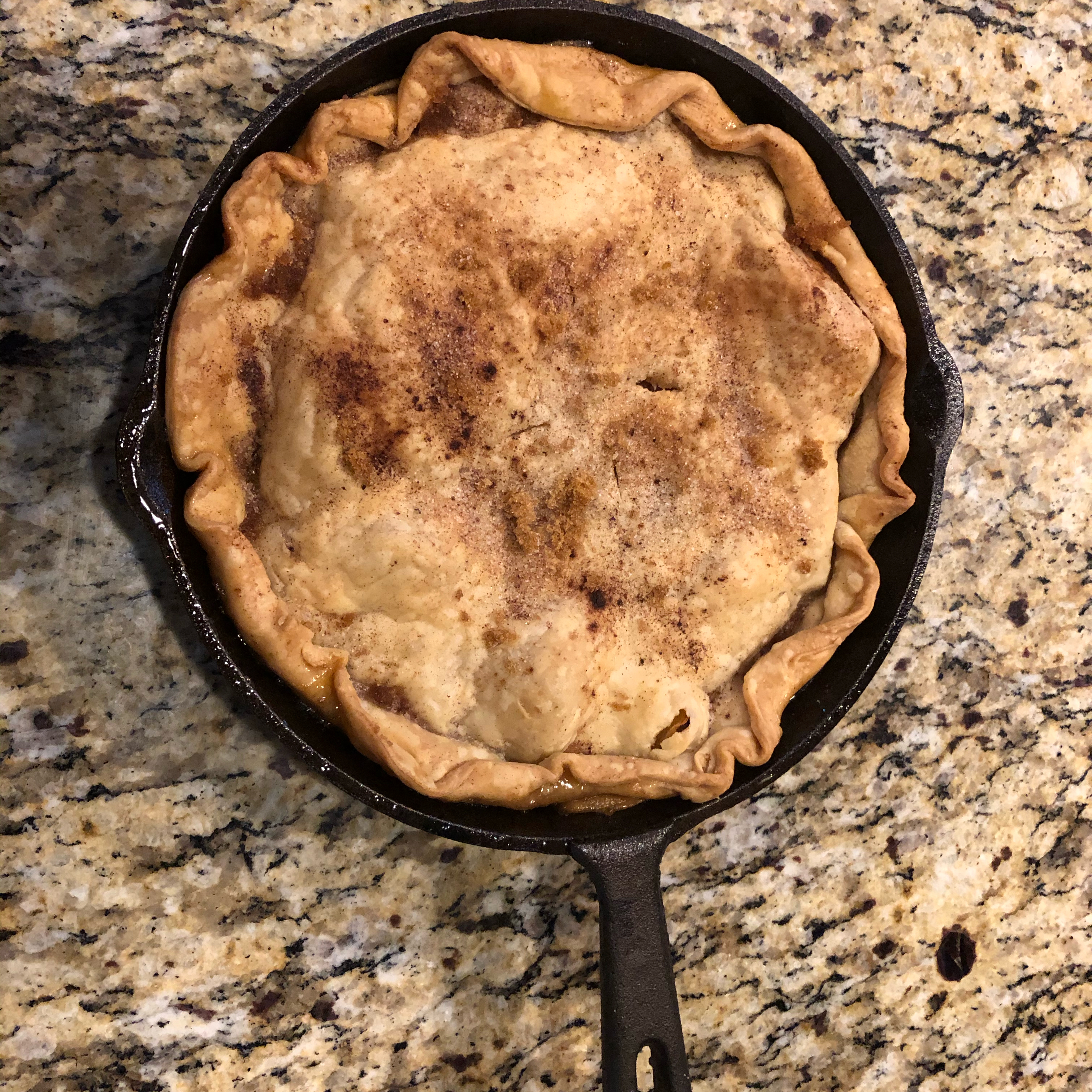 Grandma's Iron Skillet Apple Pie 